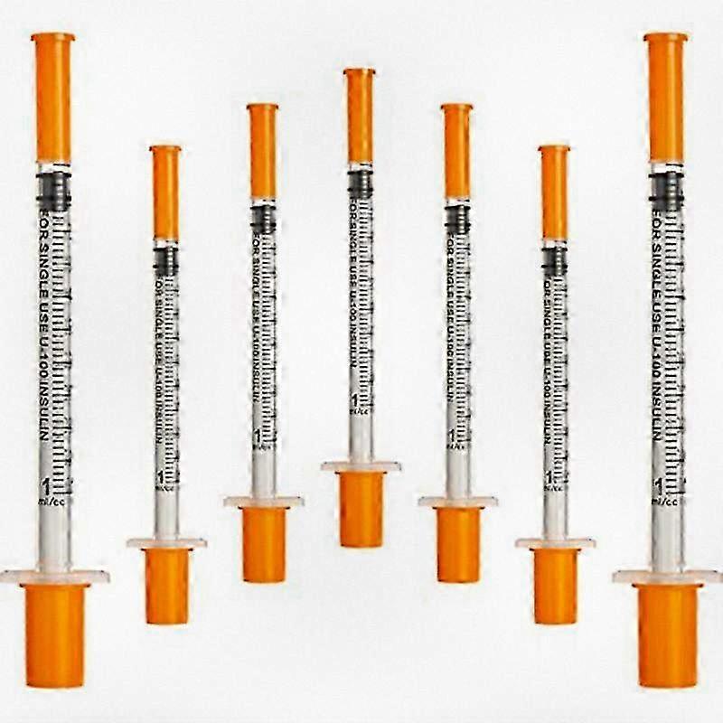 50Pcs/Pack 1ML Syringe with 30G Needle (8mm Length) for Lab Use & Scientific Supplies