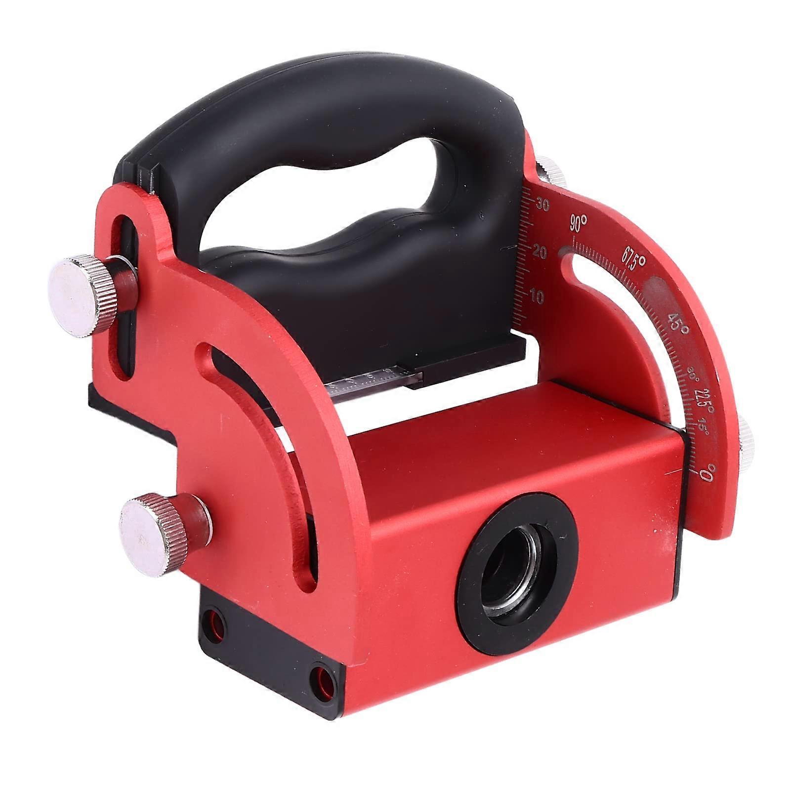 Drill Locator, Wear, Adjustable Angle Hole Positioner with 4 Metal Drill Sets for Woodworking, DIY