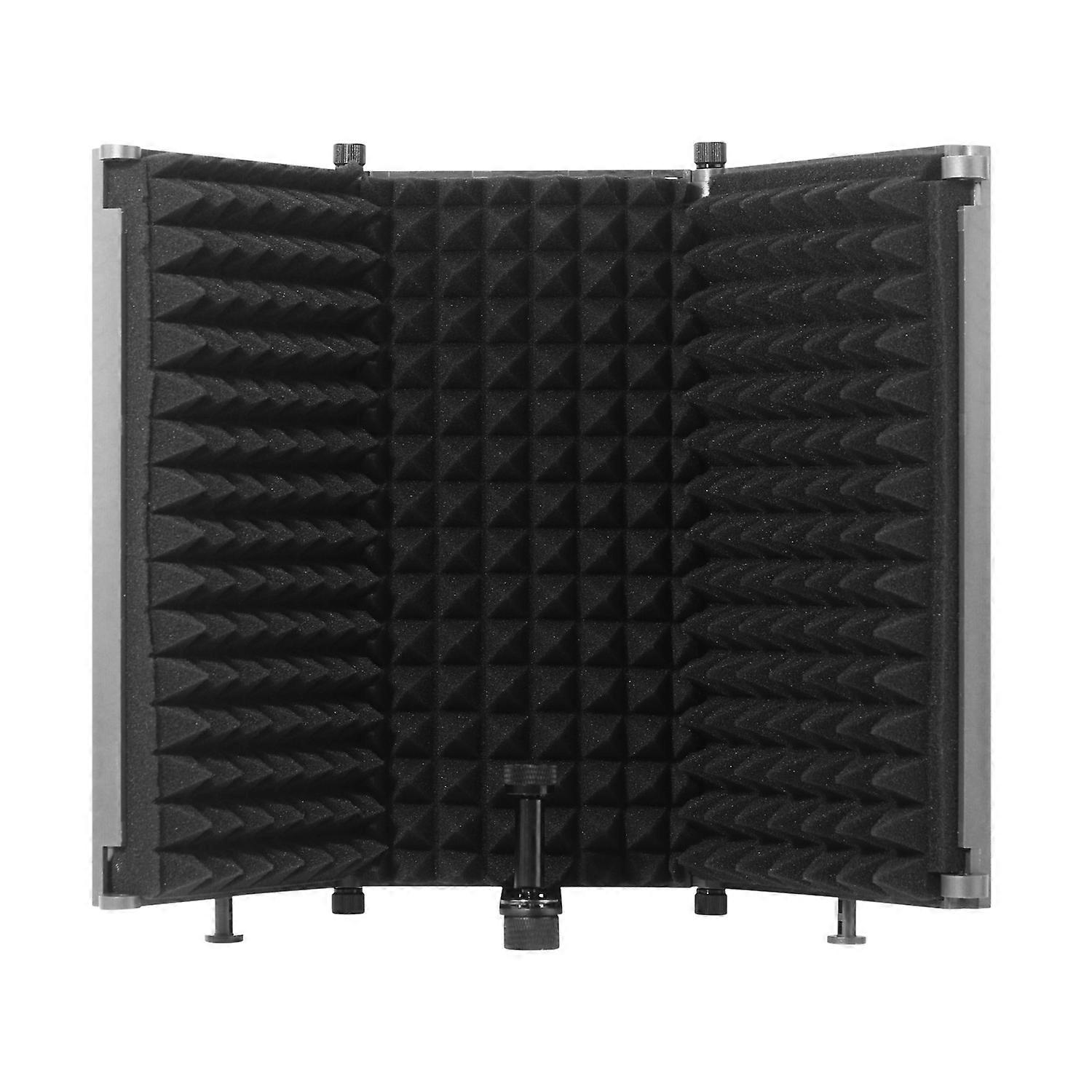 Recording microphone windscreen sound absorption, sound insulation