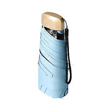 Mini Sun Umbrella Small Pocket Rain Umbrella Folding Umbrella UV Sun Shade Protections Multicolor