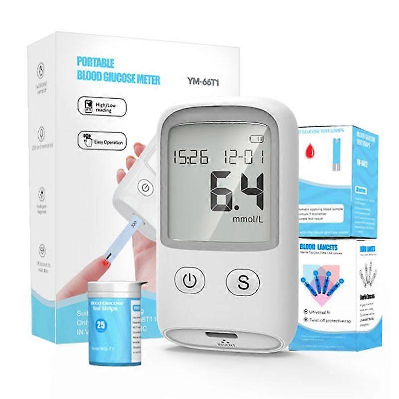 Hämoglobin-Tester Hämoglobin-Test-Kit Blutzuckermessgerät misst Blutzucker, 50 Tests