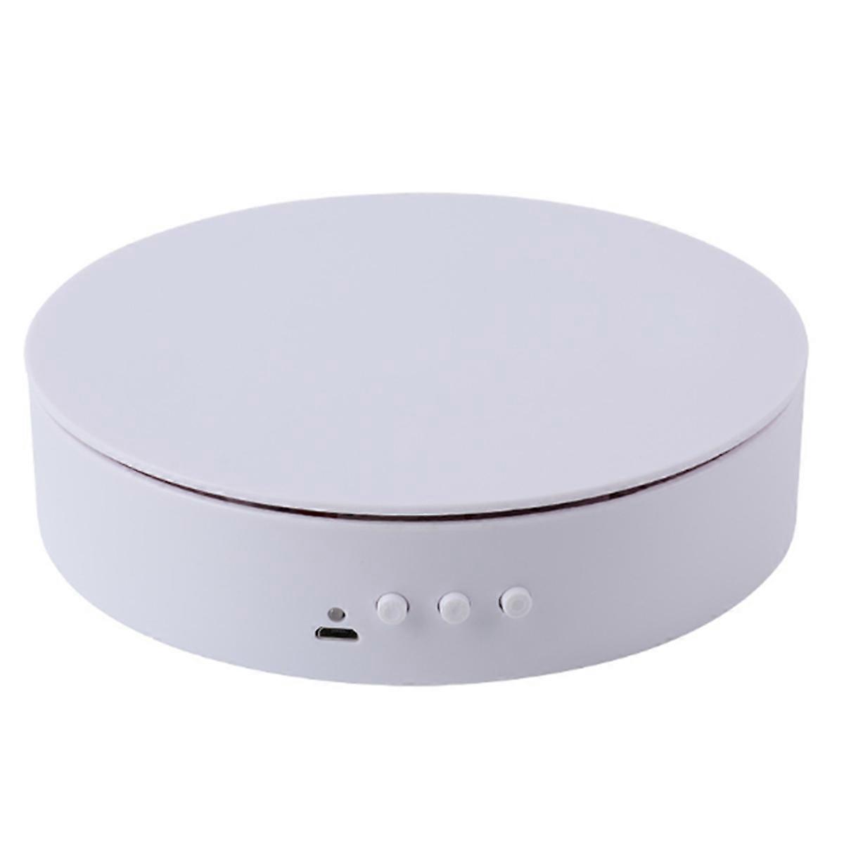 Rotating Display Stand Electric 360 Degree Rotation Turntable 20cm Motorized Turntable Jewelry Hold