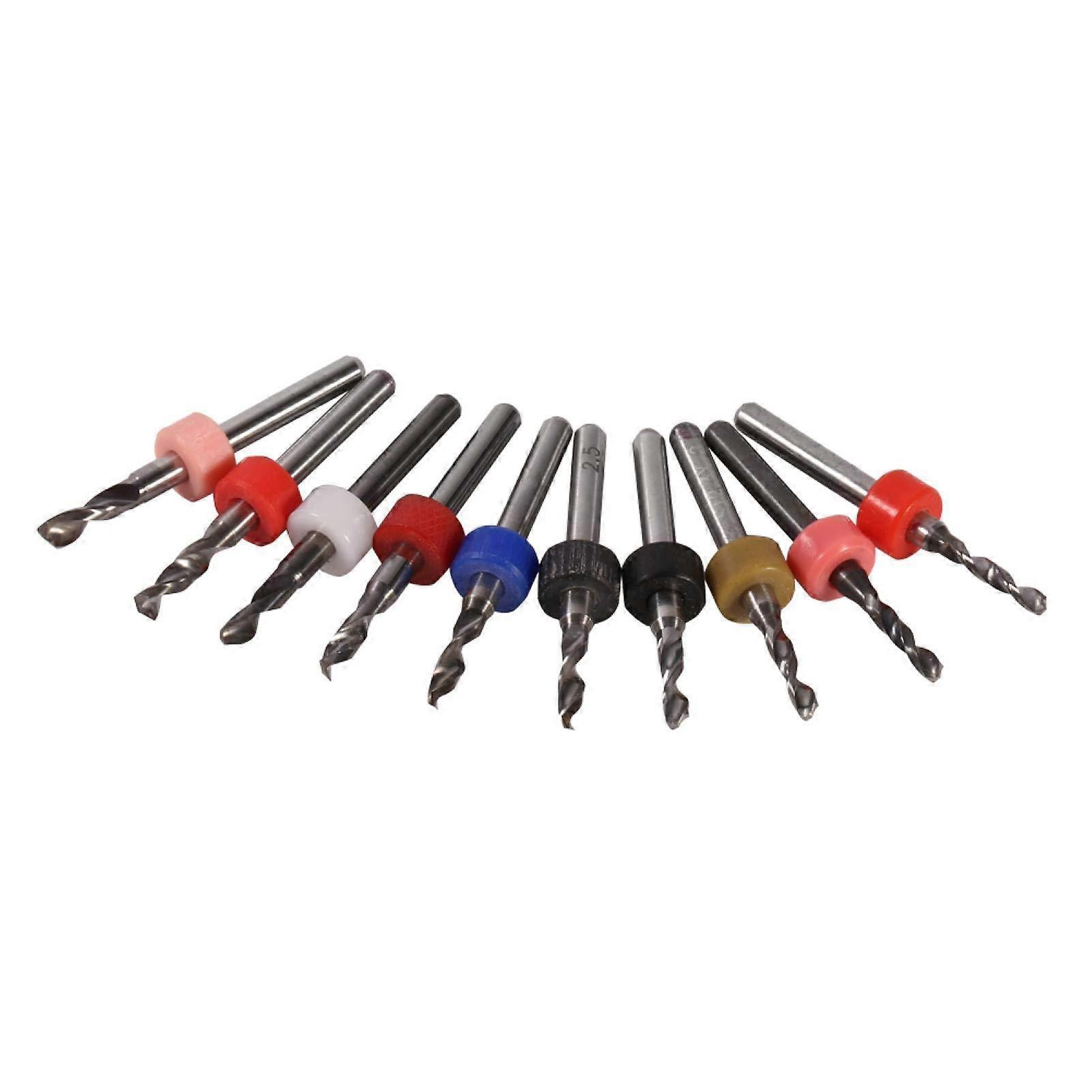 Micro Drill, PCB Drill, 2.1 mm 3.0 mm, Pack of 10, for PCB, SMT, CNC