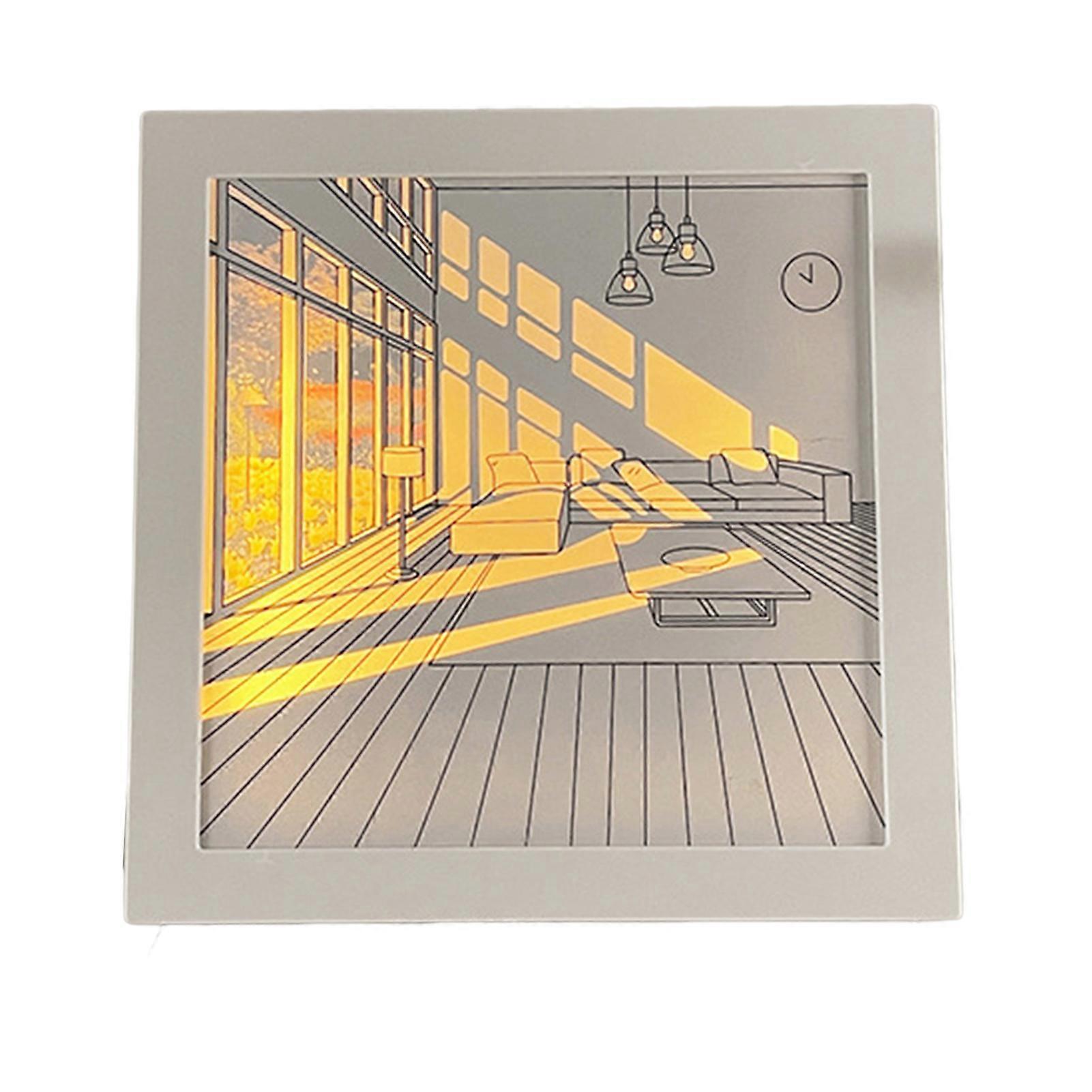 INS LED Decorative Painting Light Modern Creative Style Simulate Sunshine