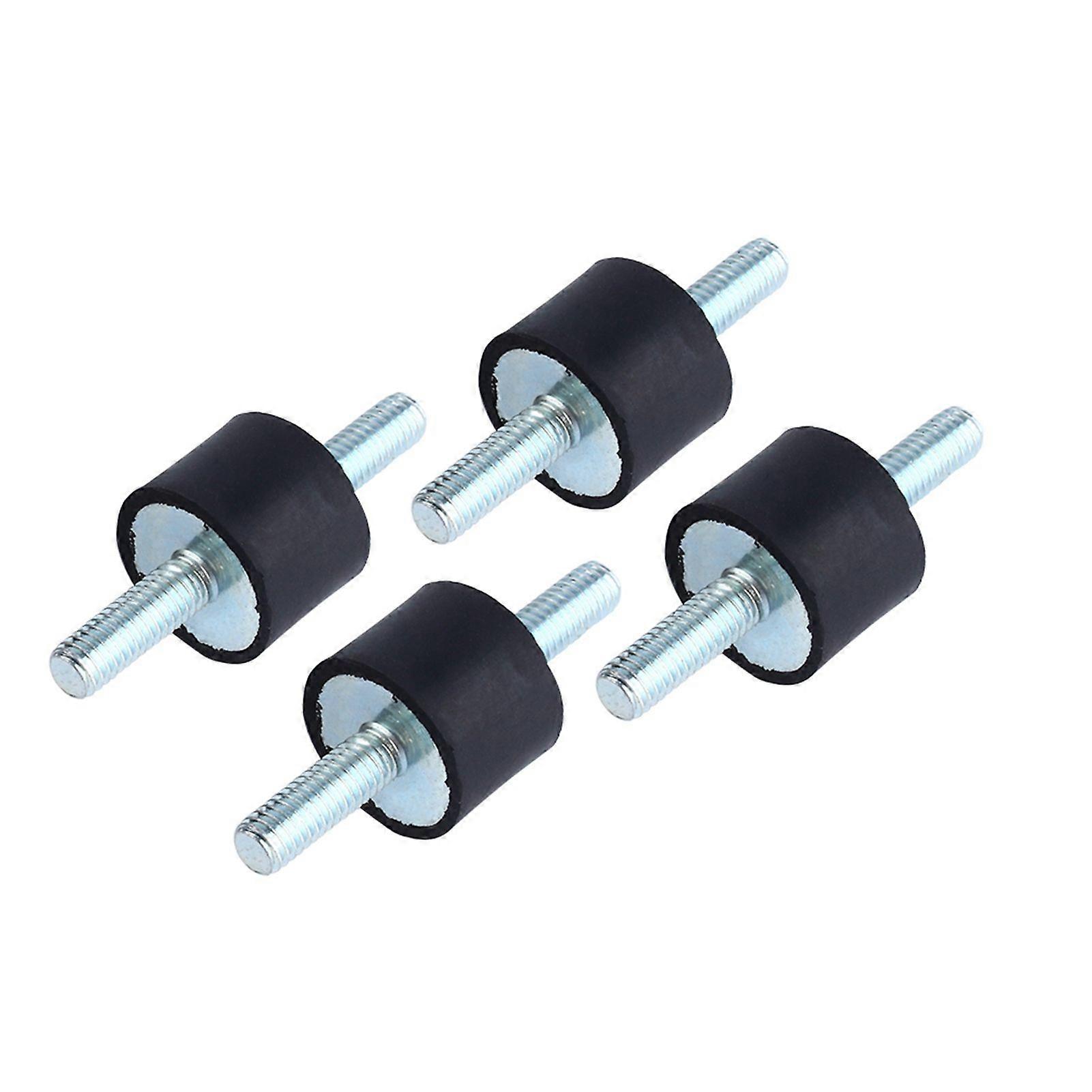 High quality  4 sets of rubber shock absorbers (pads) Two-end screw M6 20*15