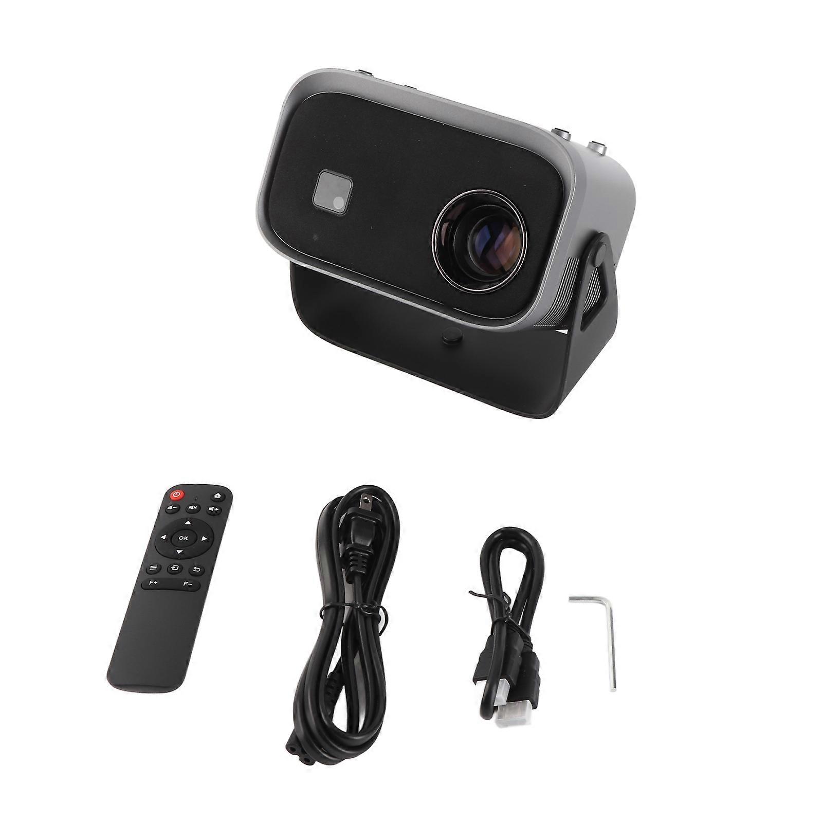 Projector 1080P 2.7in LCD Electronic Focusing Lightweight Two Way Trapezoidal Correction Mini Projector