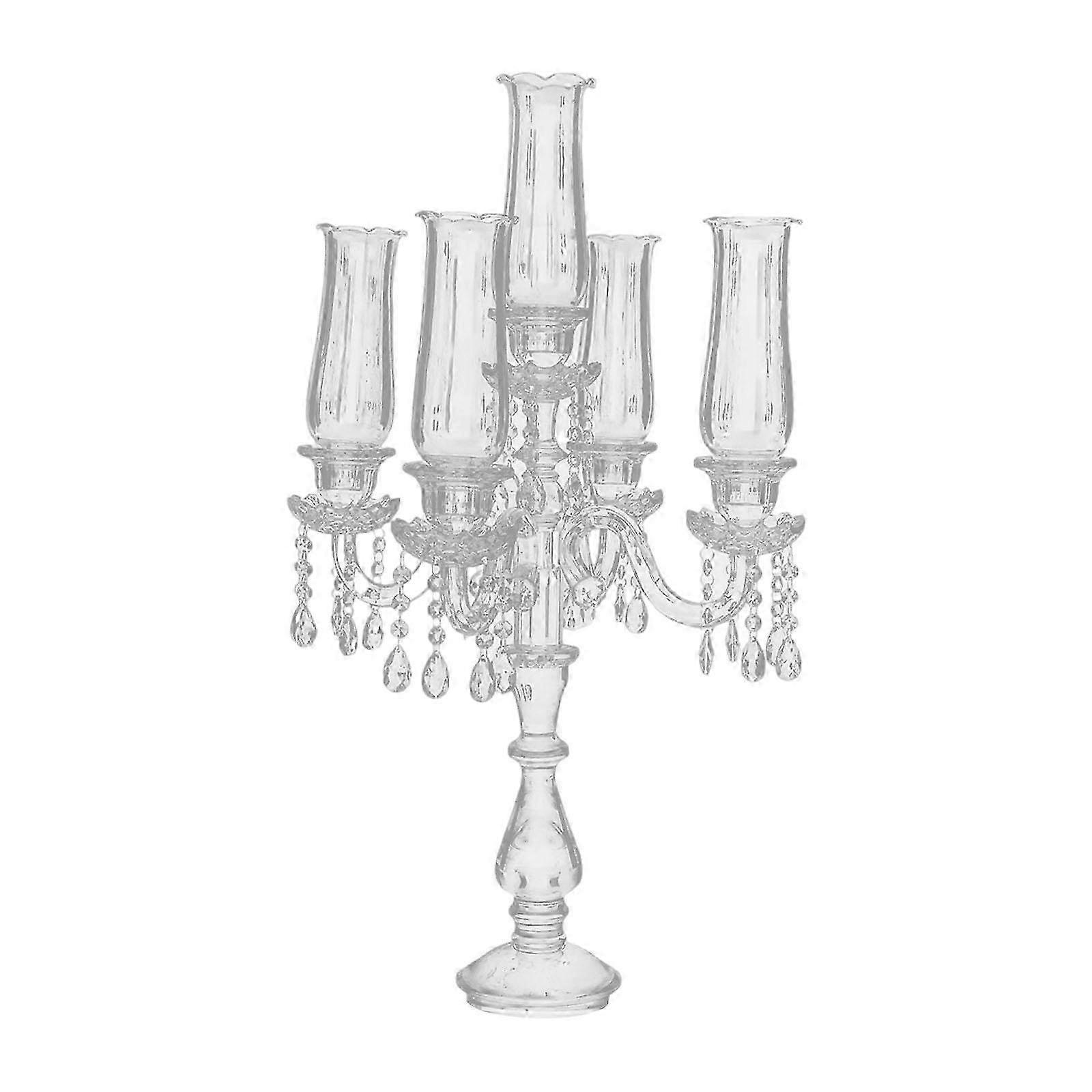 5 Arm Candelabra Candlestick Holder for Easy Use at Anniversary Events and Parties, 50cmx100cm Size