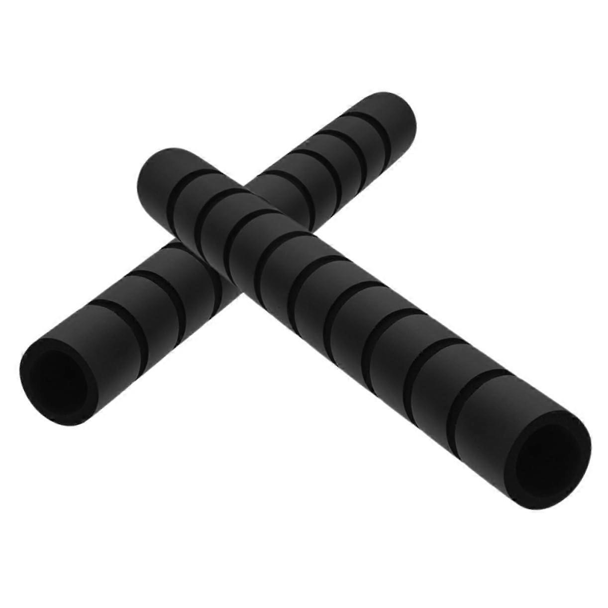 Anti-Slip Foam Pull-Up Bar Pads - 2-Pack Non-Slip Grips for Standard Bars, Portable Grip Cushions, Black