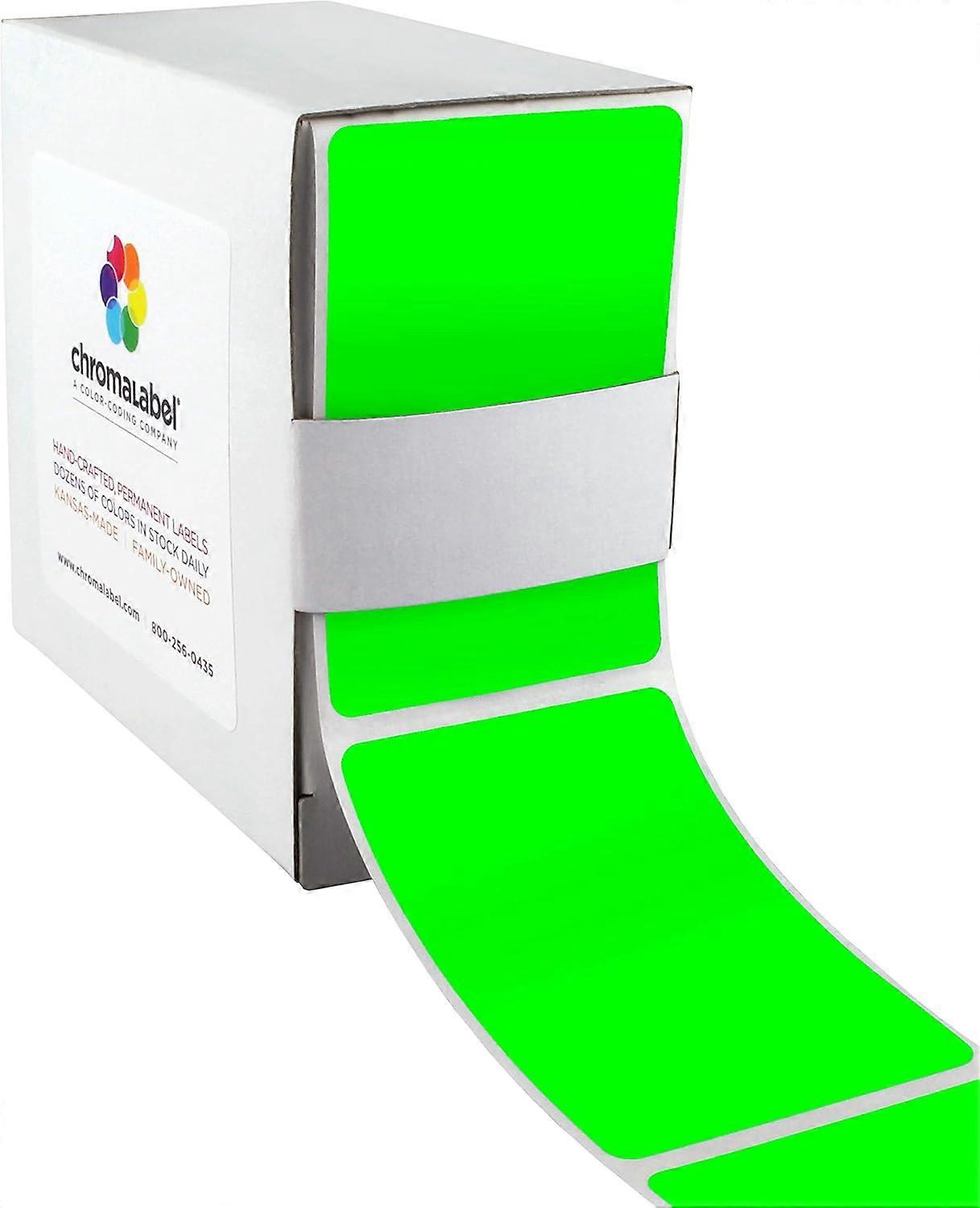 Label 2 By 3 Inch Color Code Labels, 1000 Dispenser Box