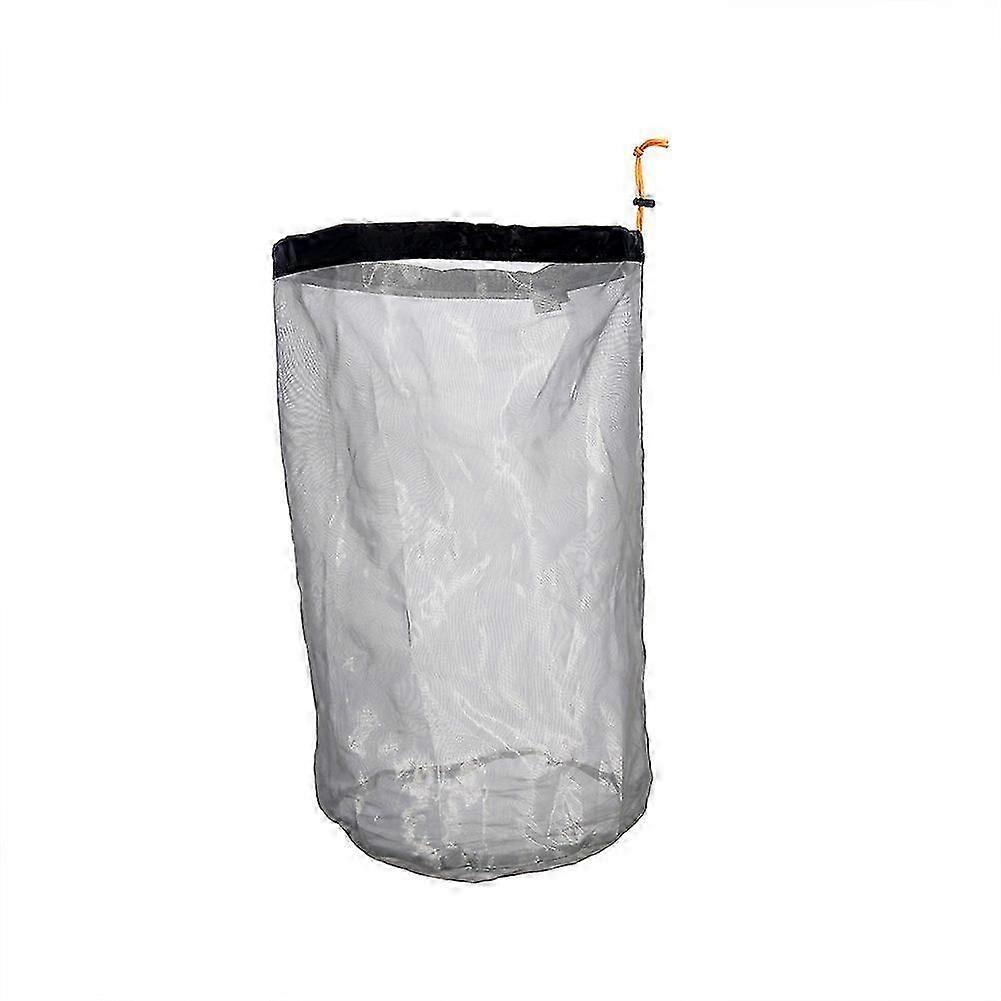 Verkkokassi kiristysnyörillä ulkoiluun ja retkeilyyn (XXL)