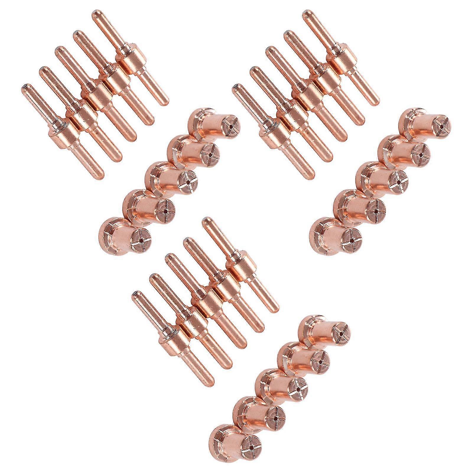 30Pcs Plasma Cutting Torch Consumables Cutter Parts Accessories Electrode Tips Kit 2025