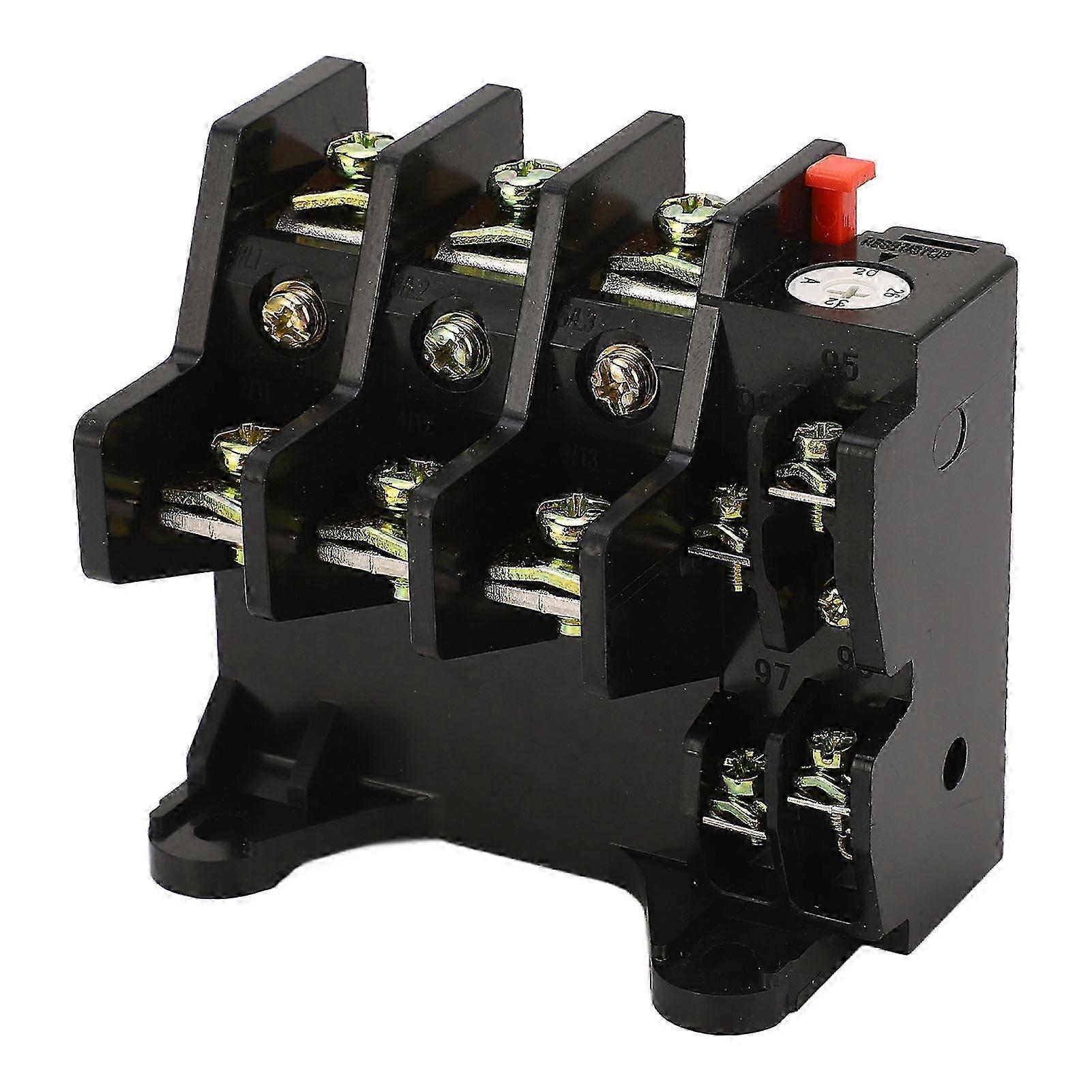AC400V 20‑32A Thermal Overload Relay Phase Failure Protection Temperature Compensation Electric Heat Relay Protector 2025