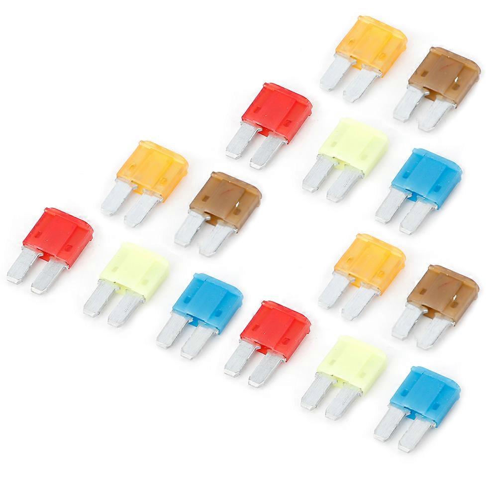 15ks Auto Circuit Micro2 Blade Pojistka Assorted Kit 5A 7.5A 10A 15A 20A