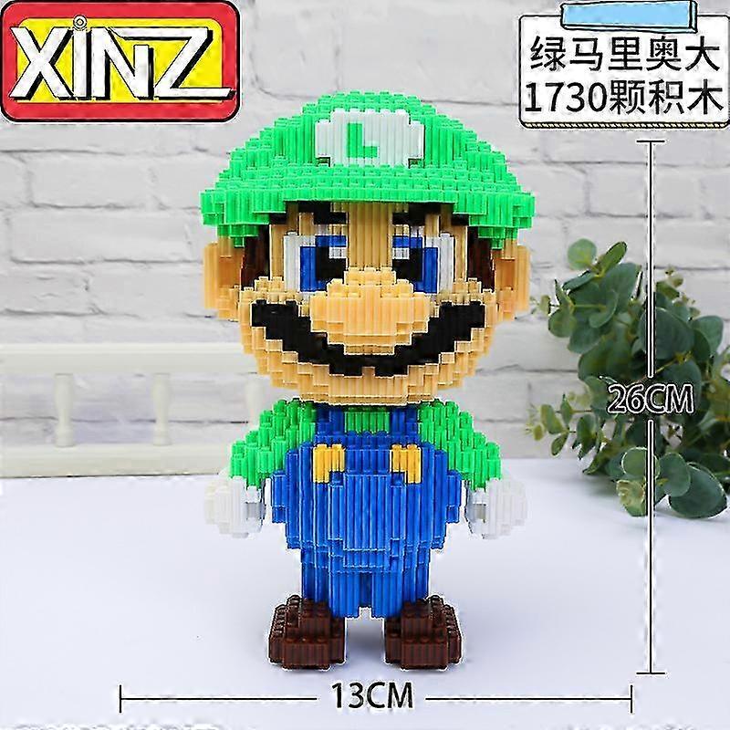 Xinz Super Mario Bros Connection Building Blocks Big Mario 30/50cm DIY Figures Mini Bricks Toys for Home Store Decoration 2025