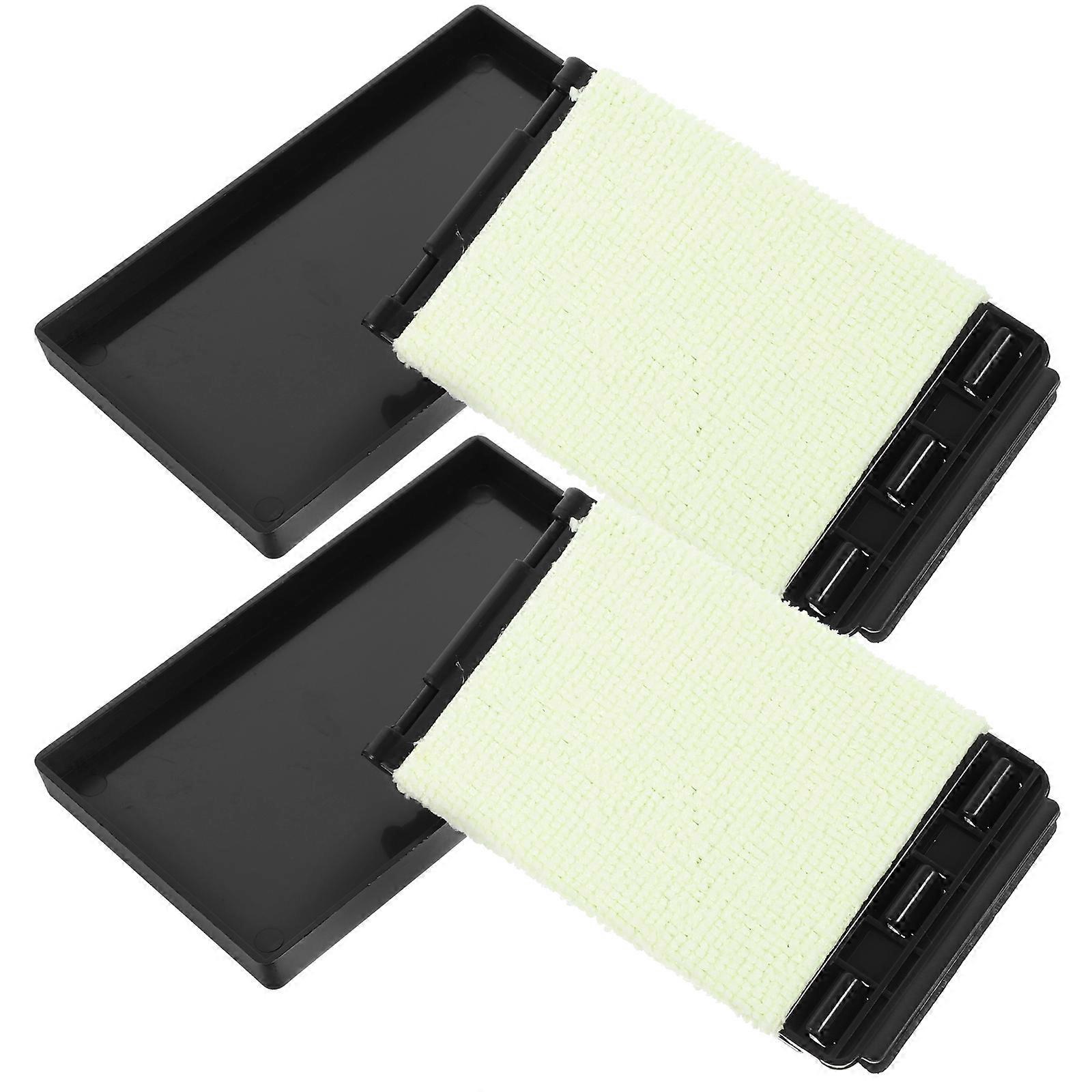 Gitarrvård Underhållssats Gitarrsträng Rengöringsmedel Greppbräda Rengöringsdukar för Musikinstrument Svart 10.80X6.50X2.50CM Strängskydd 2st