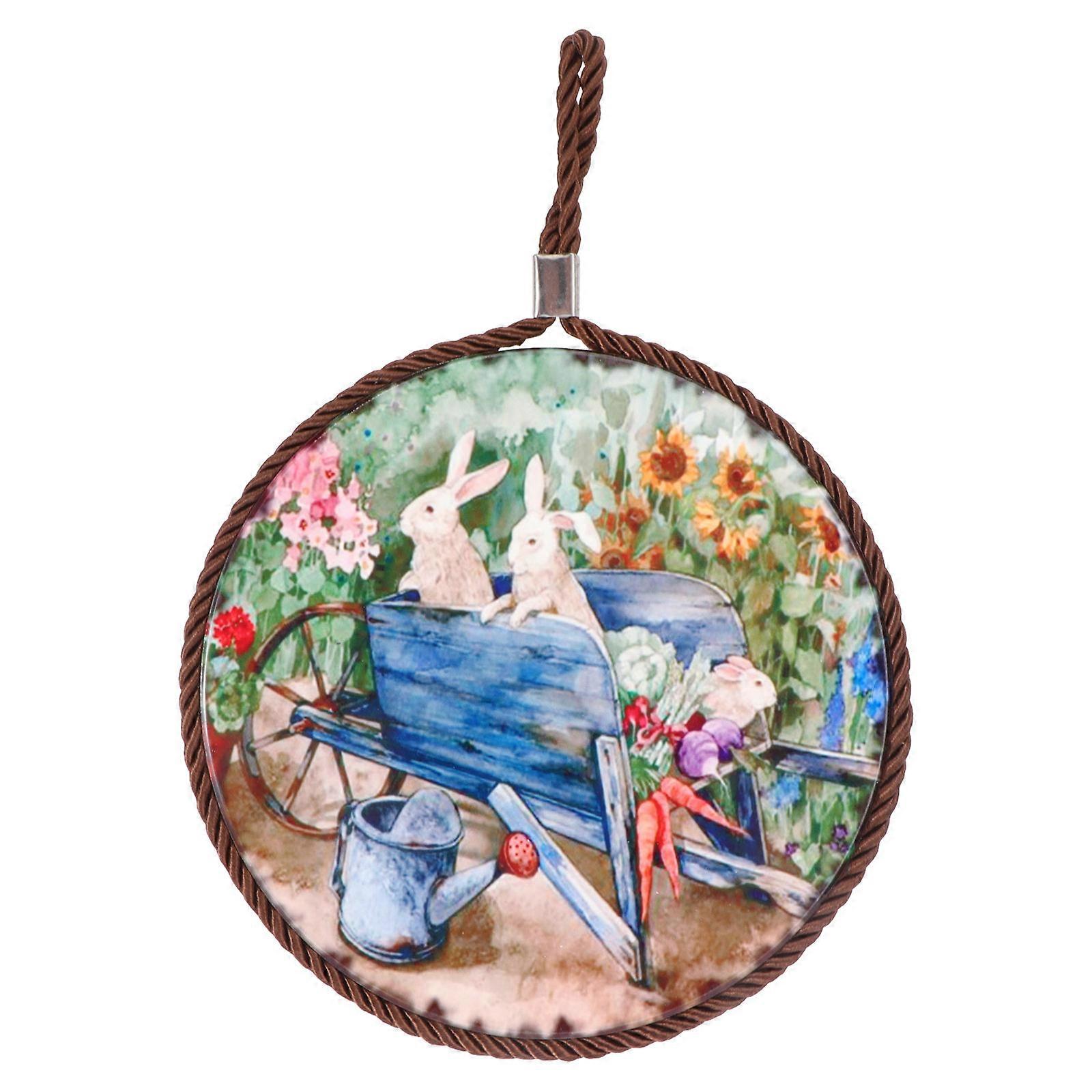 Table Mats For Dining Table Easter Style Placemats Household Users 17x17cm Coaster 1Pcs