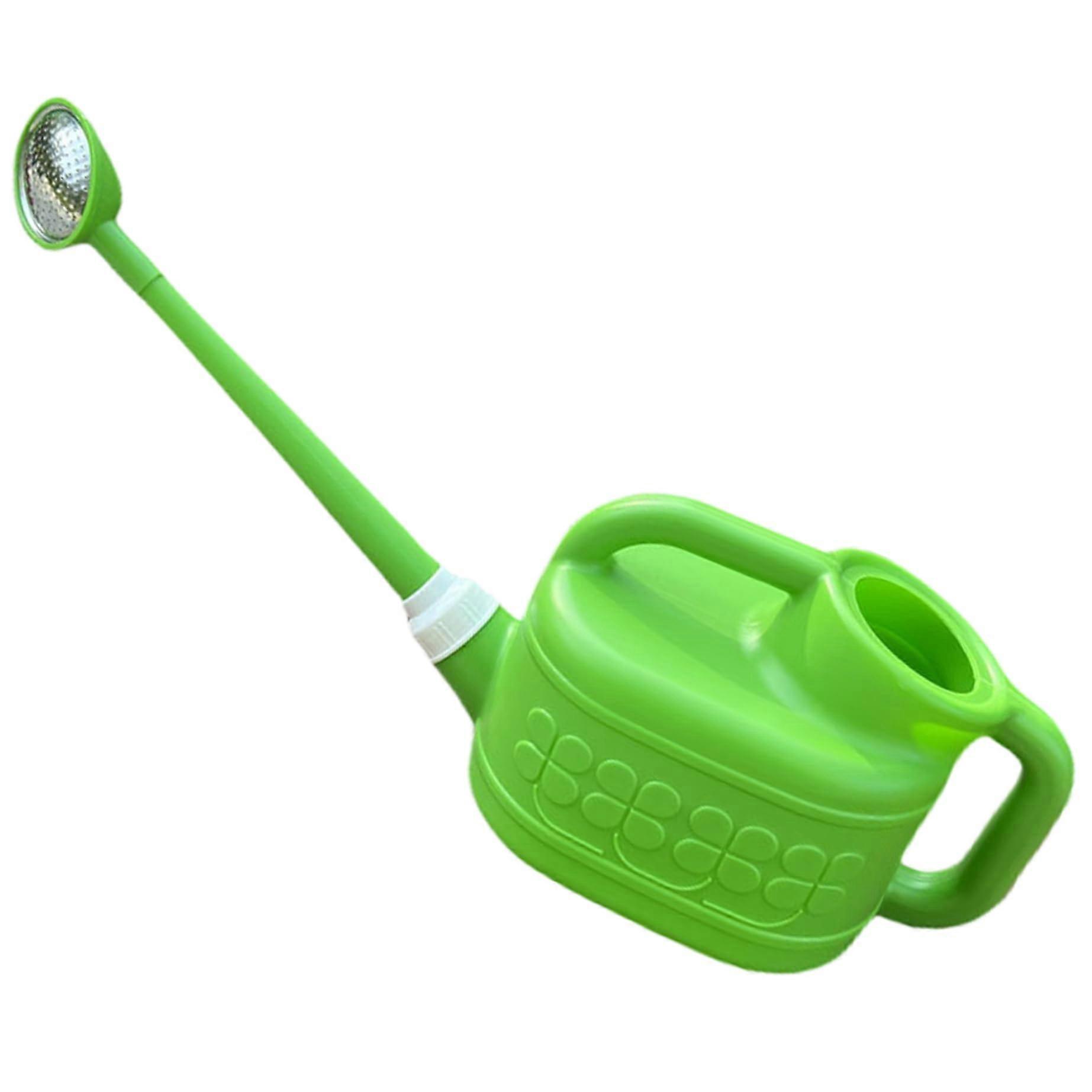 4L Plastic Watering Can with Detachable Long Spout, Sprinkler Head, and Efficient Plant Irrigation System