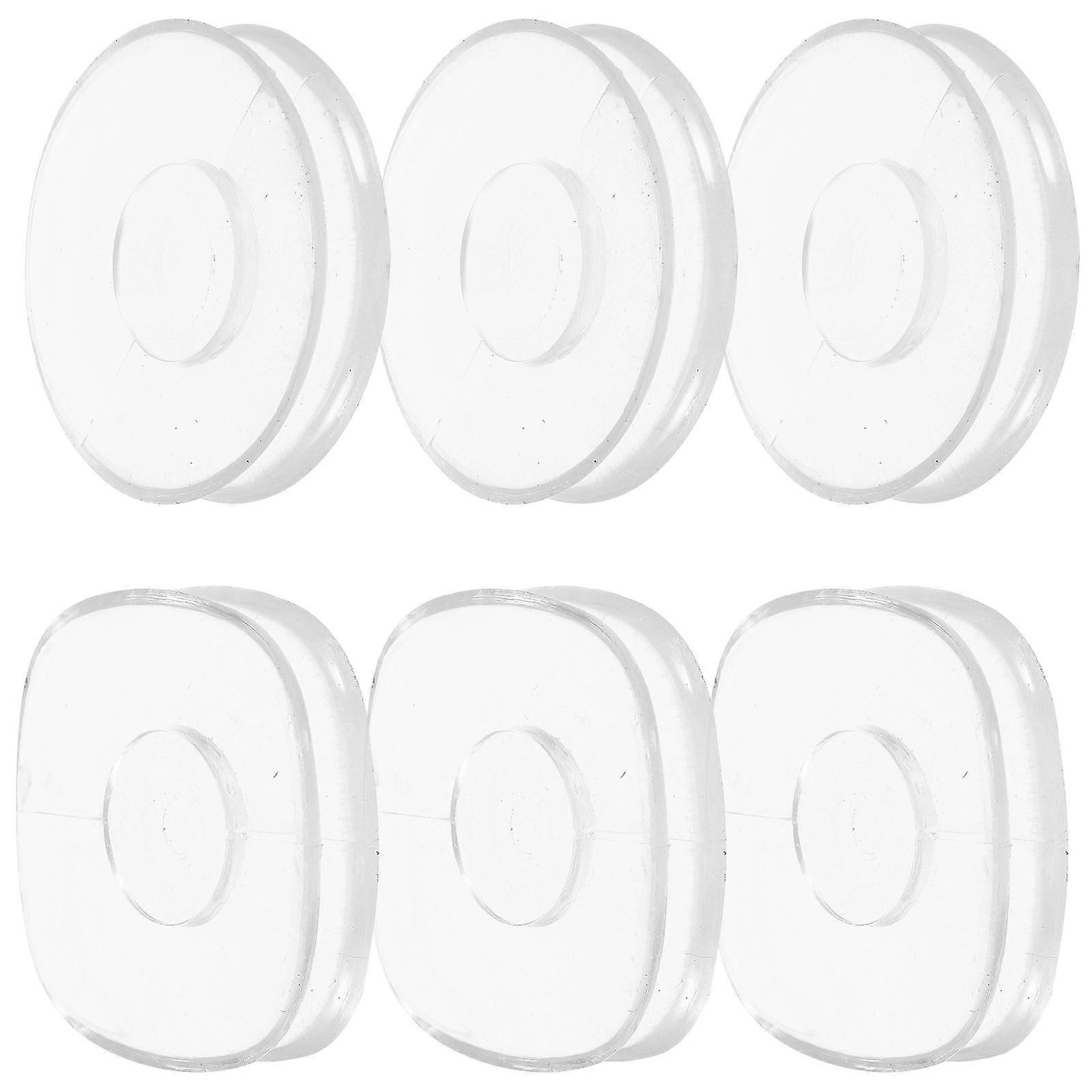 Non-Slip Pad Phone Suction Pad Traceless Sticker Home Use Square 5x5cm Adhesive 6Pcs