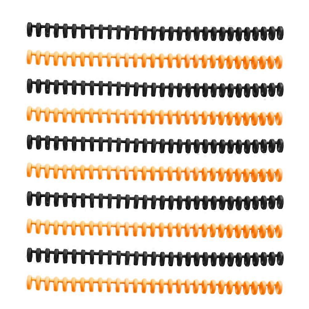 Plastic Spiral Binding Coils 10pcs for DIY Notebooks, Lightweight Binder Rings for Artists, Students, Office Use in Creative Projects