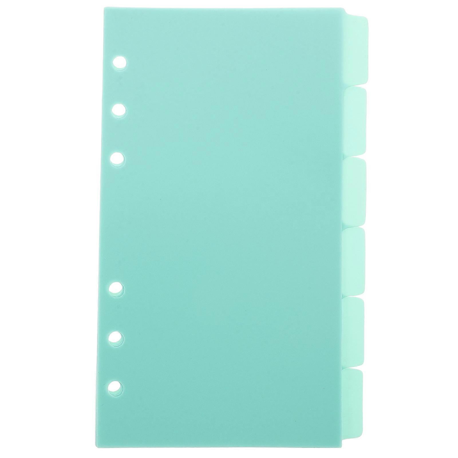 Divider Tabs Page Dividers For Notebook Efficient Organization Simple Design Green 6 Sheets