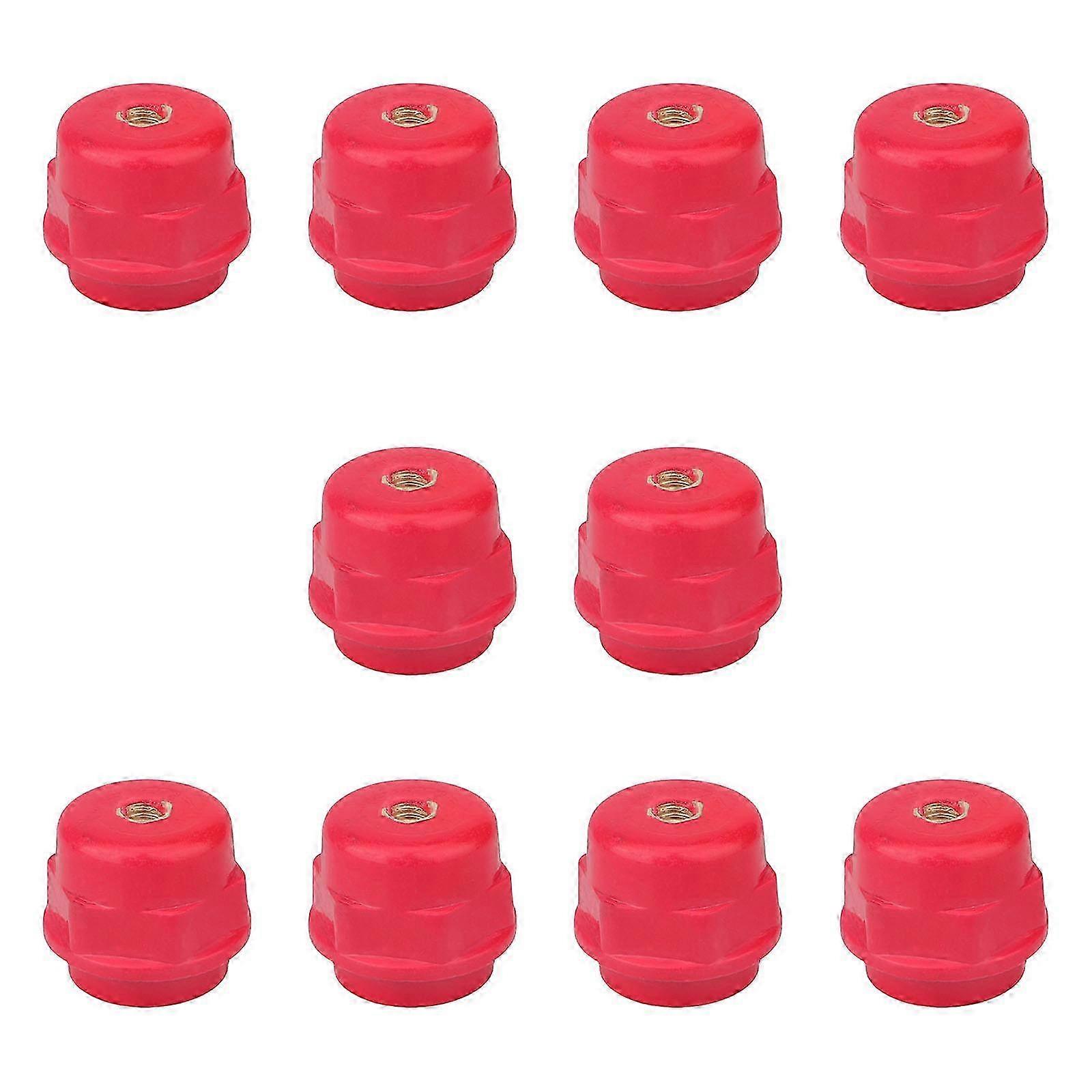 10-Pack 8mm Polyester Standoff Insulators for Busbar Applications