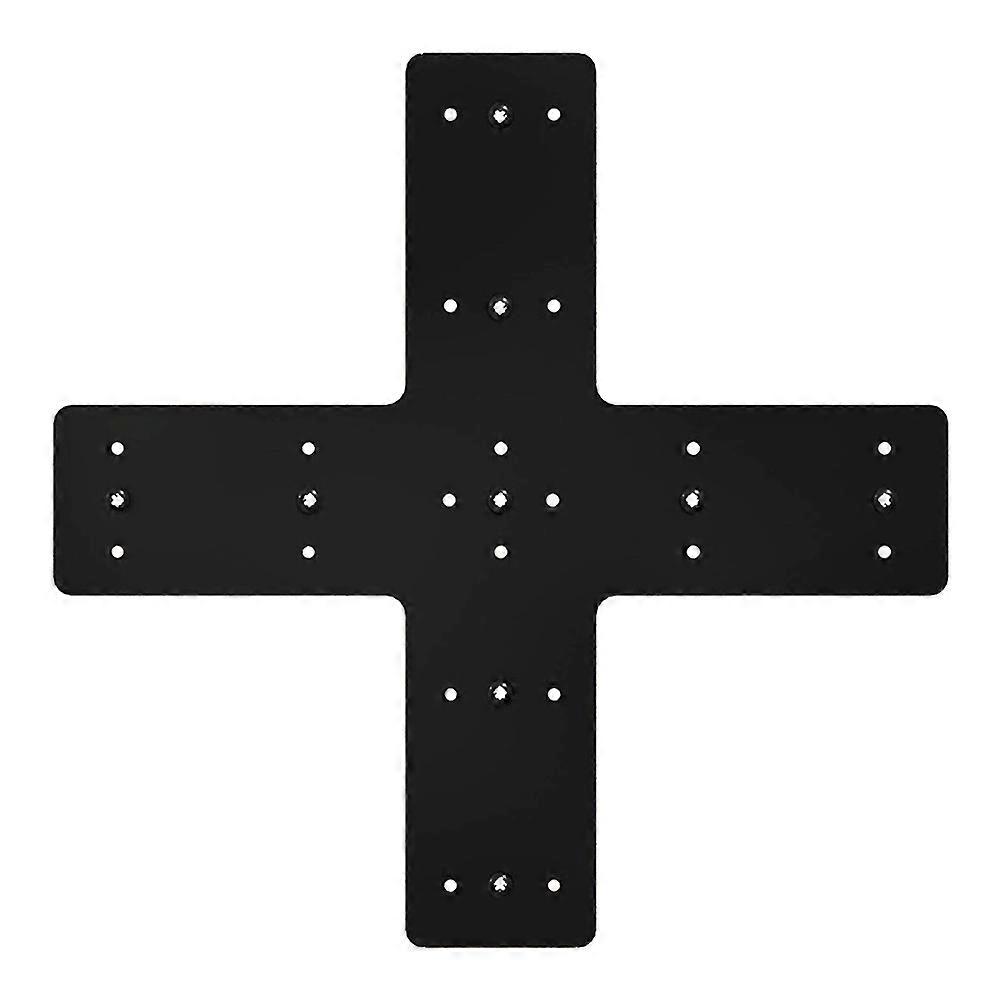 Heavy Duty Metal Pergola Mending Plate Cross Bracket Connector for Truss Reinforcement, Durable Cross Shaped Design for Enhanced Stability and