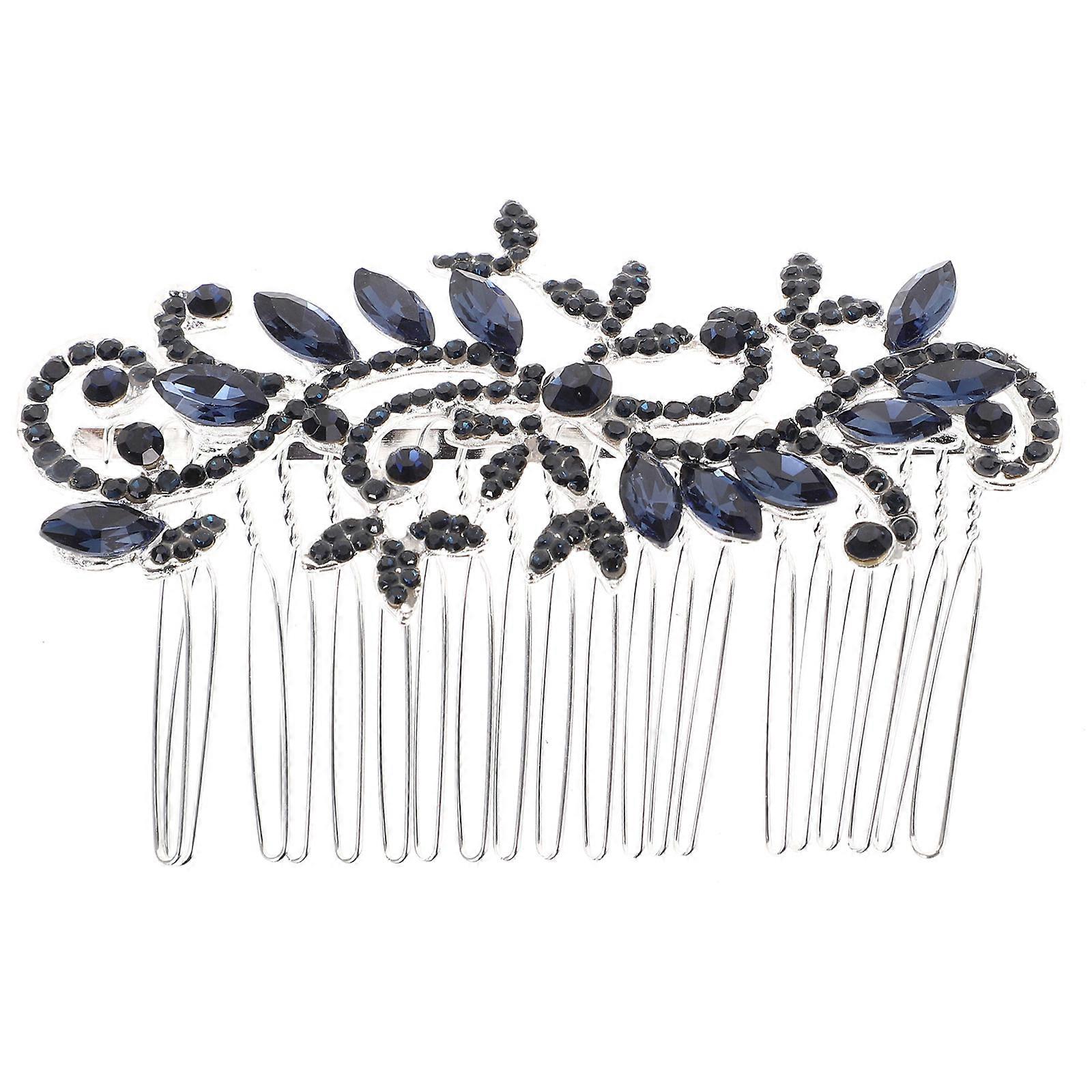 結婚式のパーティーアクセサリー.00X6.00X2.00CM 1個のためのラインストーンシックな帽子とヘアコーム
