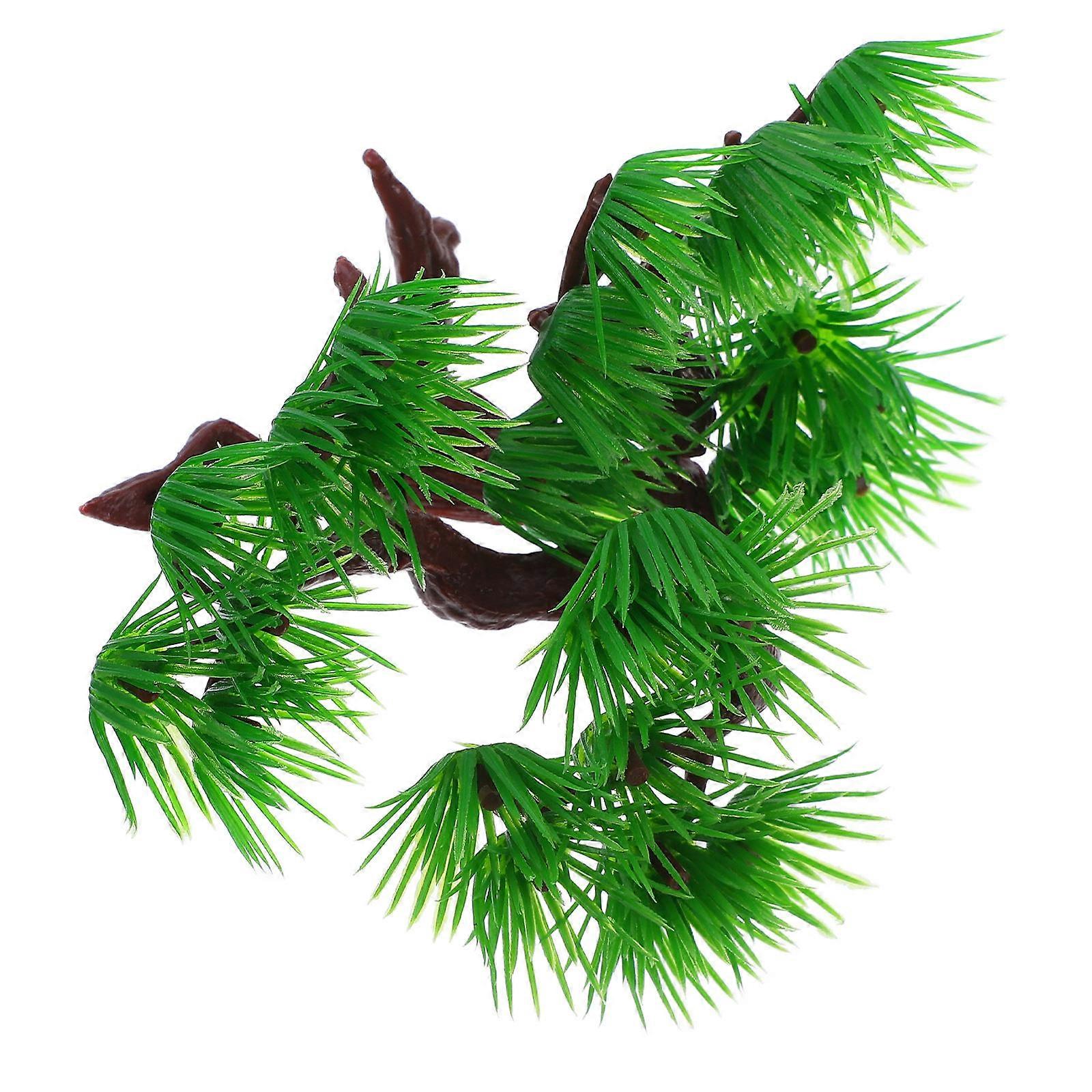 魚、水族館、装飾、水族館、盆栽、装飾、人工松、小、15x7x10cm、プラスチック環境、感じ、シェルター、1パック