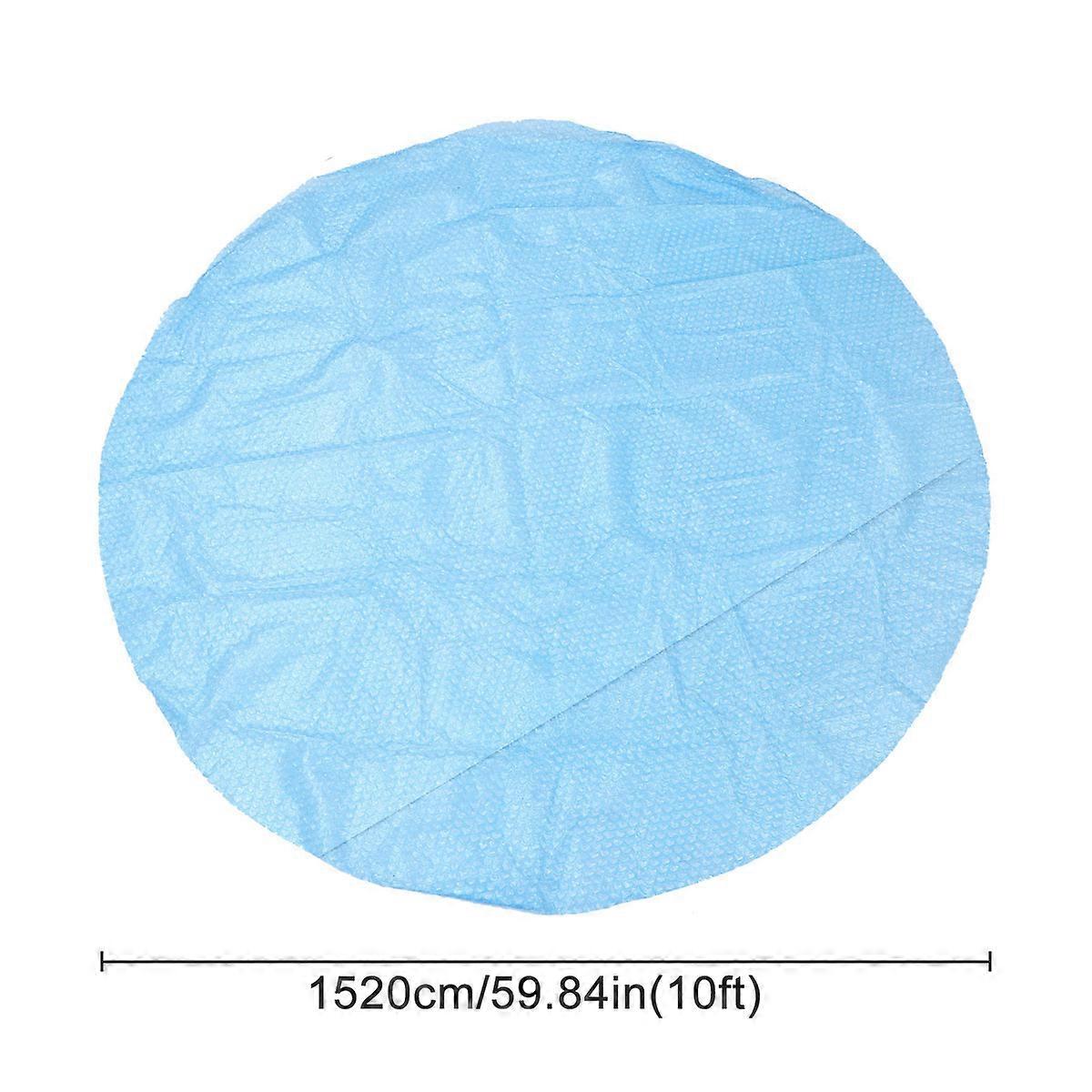 Pool Safety Covers Heat Resistant Circular Inflatable Mat Moisture Proof 152x152x0.4 Cm 2Pack