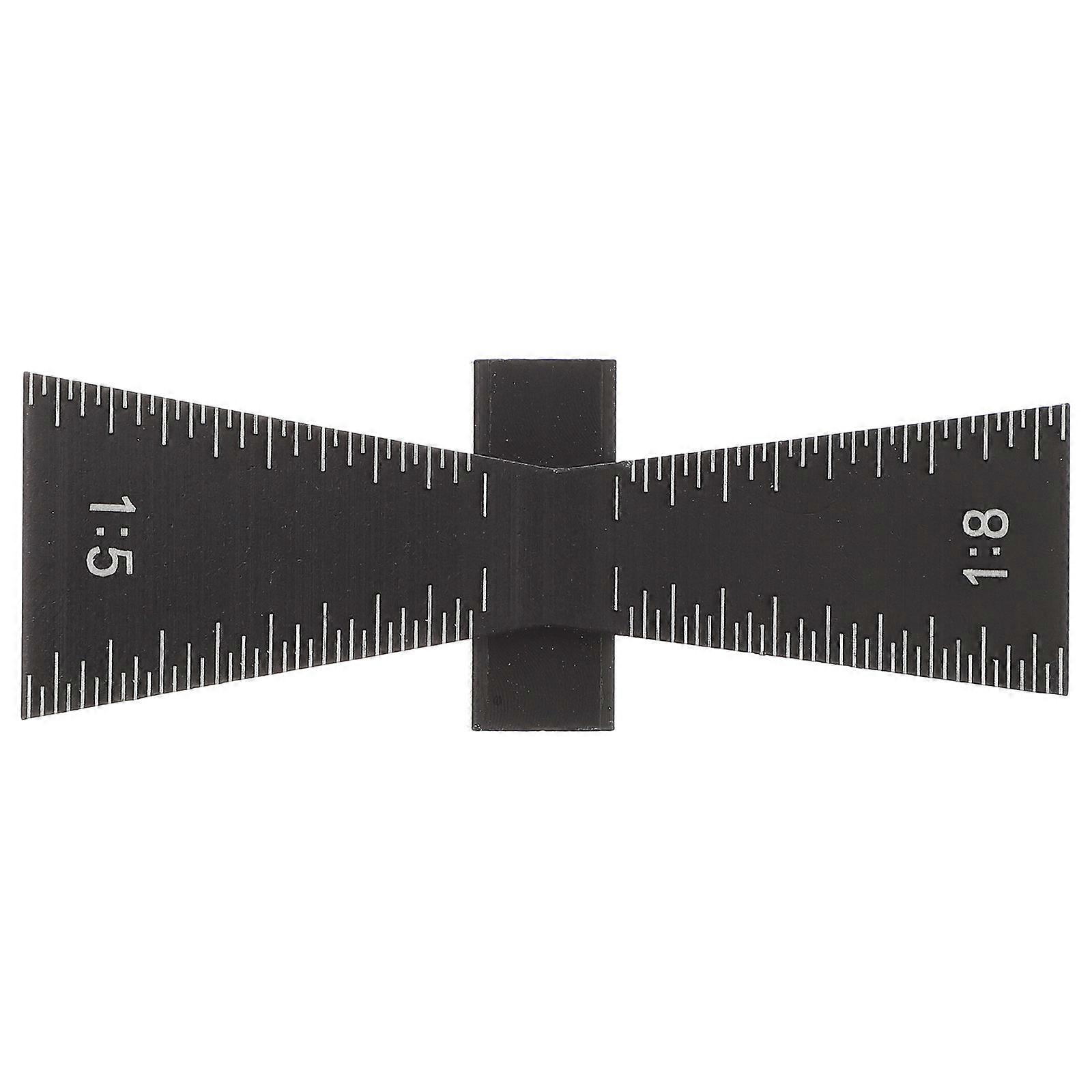 Woodworker's Marking Ruler Hand Gauge Ruler Woodworking Design Wood Board Scribing 6.4 x 3 x 2 cm 1Pack