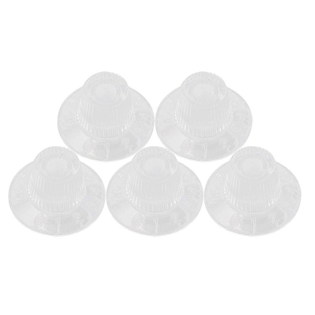 Potentiometer Regler Gitarrenverstärker Knöpfe für E-Gitarre Teile Transparente Farbe 5Set
