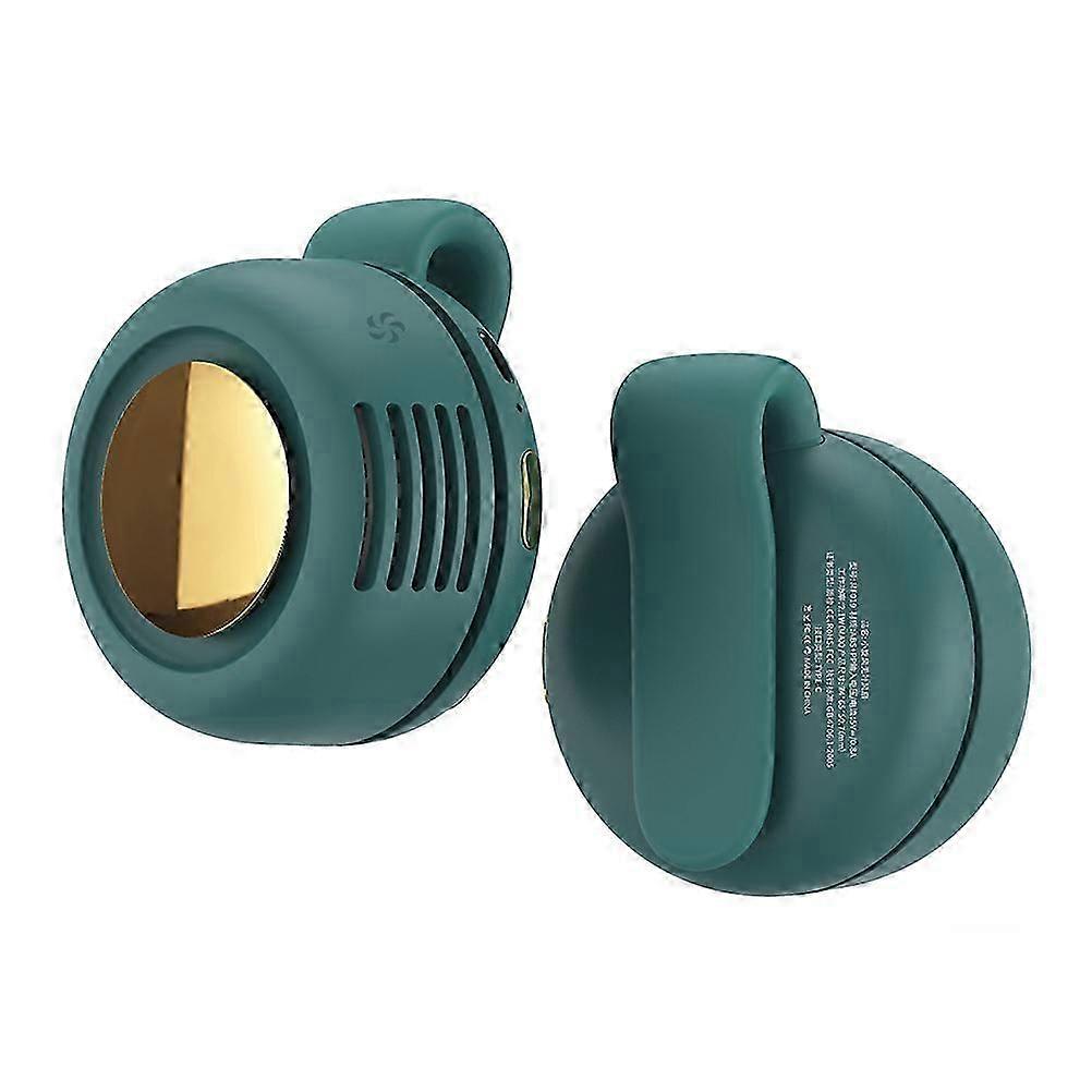 Bærbar klipskøleventilator USB genopladelig mini klipsventilator nakke- og taljeventilator justerbar luftkøleventilator