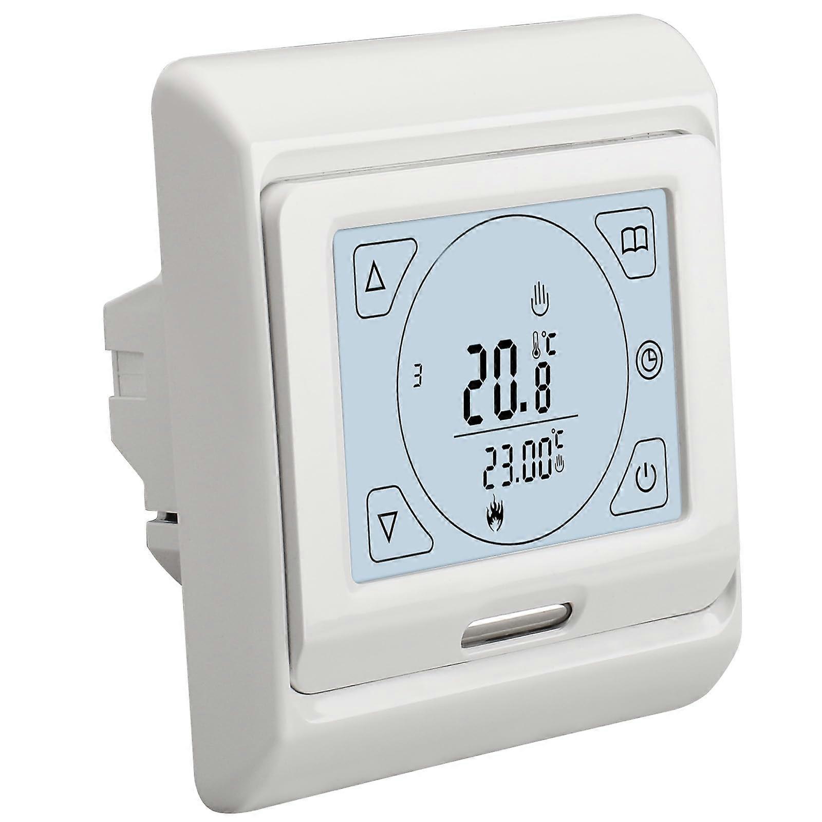 Room Thermostat, 7 Days Programmable LCD Display, AC230V 16A