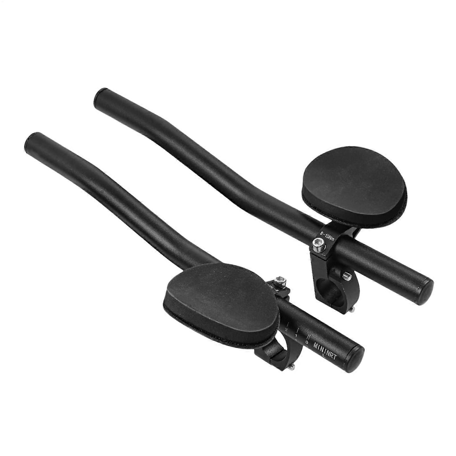 Aero Triathlon Handlebars with Ergonomic Grips, Padded Arm Rest, Aerodynamic Design for Speed Optimization