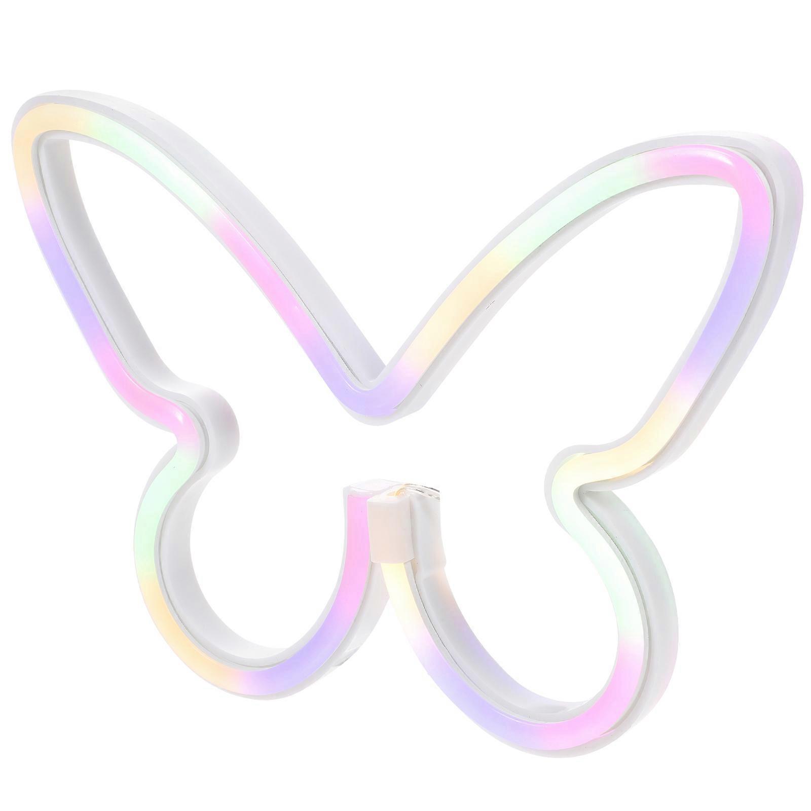 Neon Signs For Girls Bedroom LED Neon Sign Plastic Atmosphere Creation Decorative Lamp 1Set