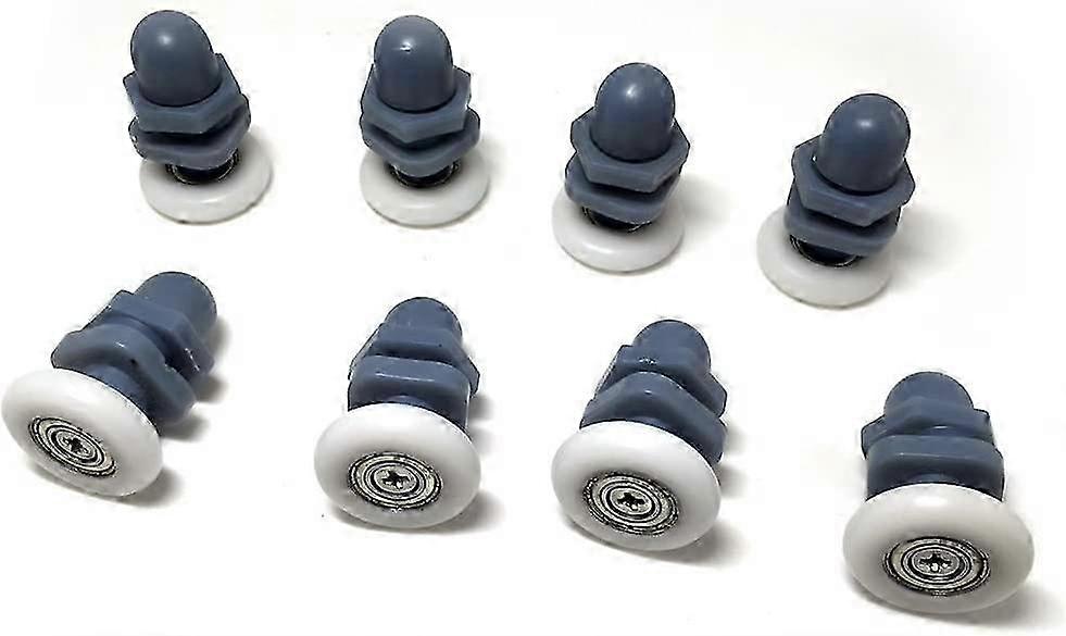 10 Single Shower Door Rollers/Wheels/Pulleys/Guides 23mm Diameter