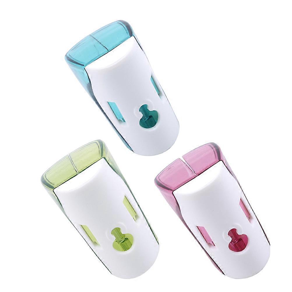 Brush Head Cap Toothbrush Protector For Camping Work School Use Plastic Material Bacteria Prevention 3Pcs