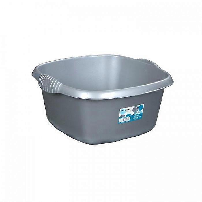 Casa Square Washing Up Bowl Silver 32cm