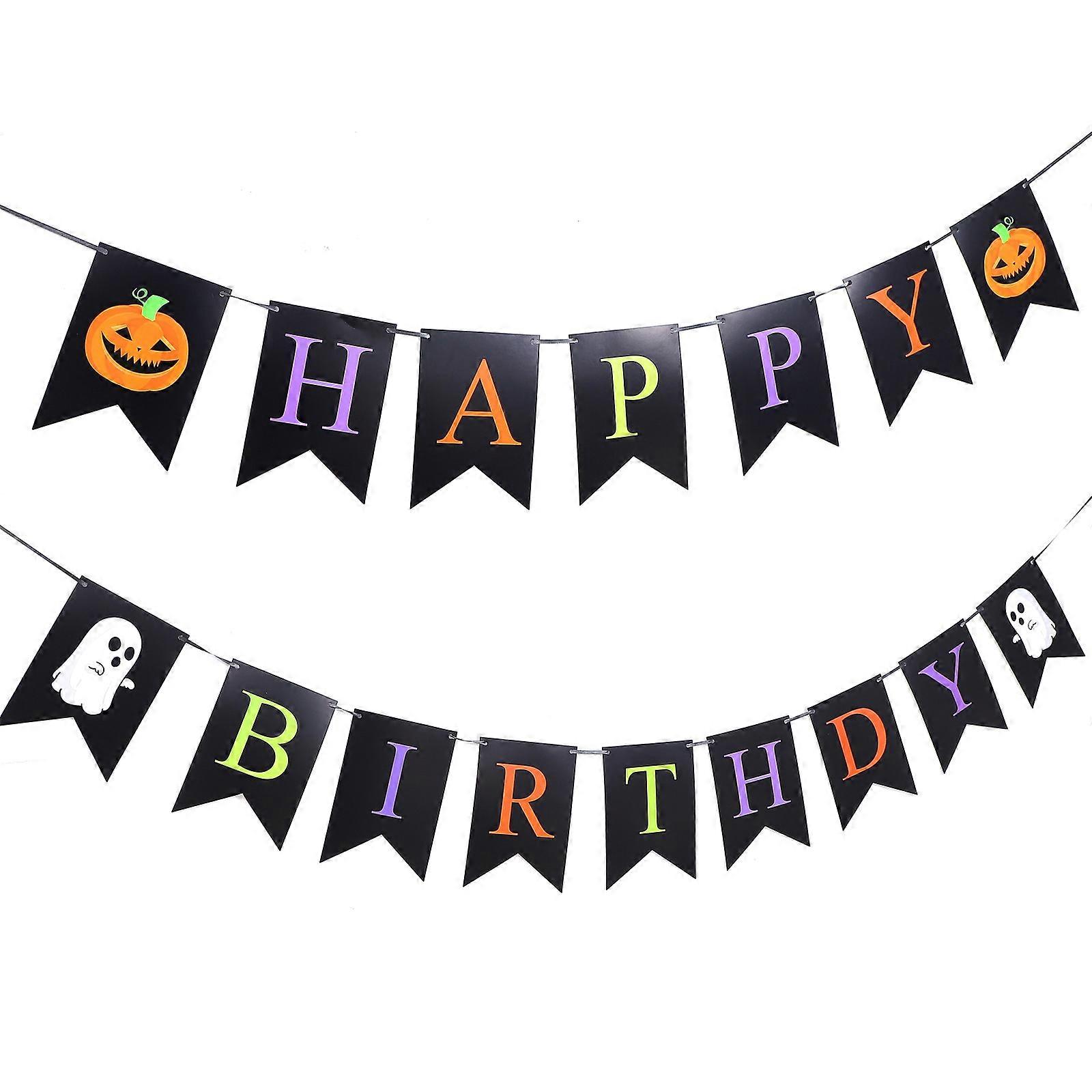 أسود هالوين تحت عنوان الديكور راية للاستخدام الحزب مصنوعة من الورق دعامة الصورة كبيرة