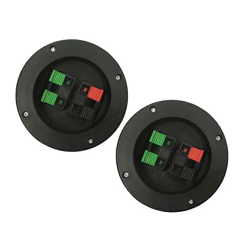 Speakers Connector Loudspeaker Terminal Cup Speaker Accessories 3.7X3.7X0.8in Easy Installation 2Pack