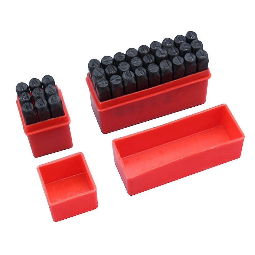 Number And Letter Punch Set Carbon Steel Leathercraft Punch Tool Craft Projects Artists Intricate Designs 3mm Assorted Color 36 Pcs