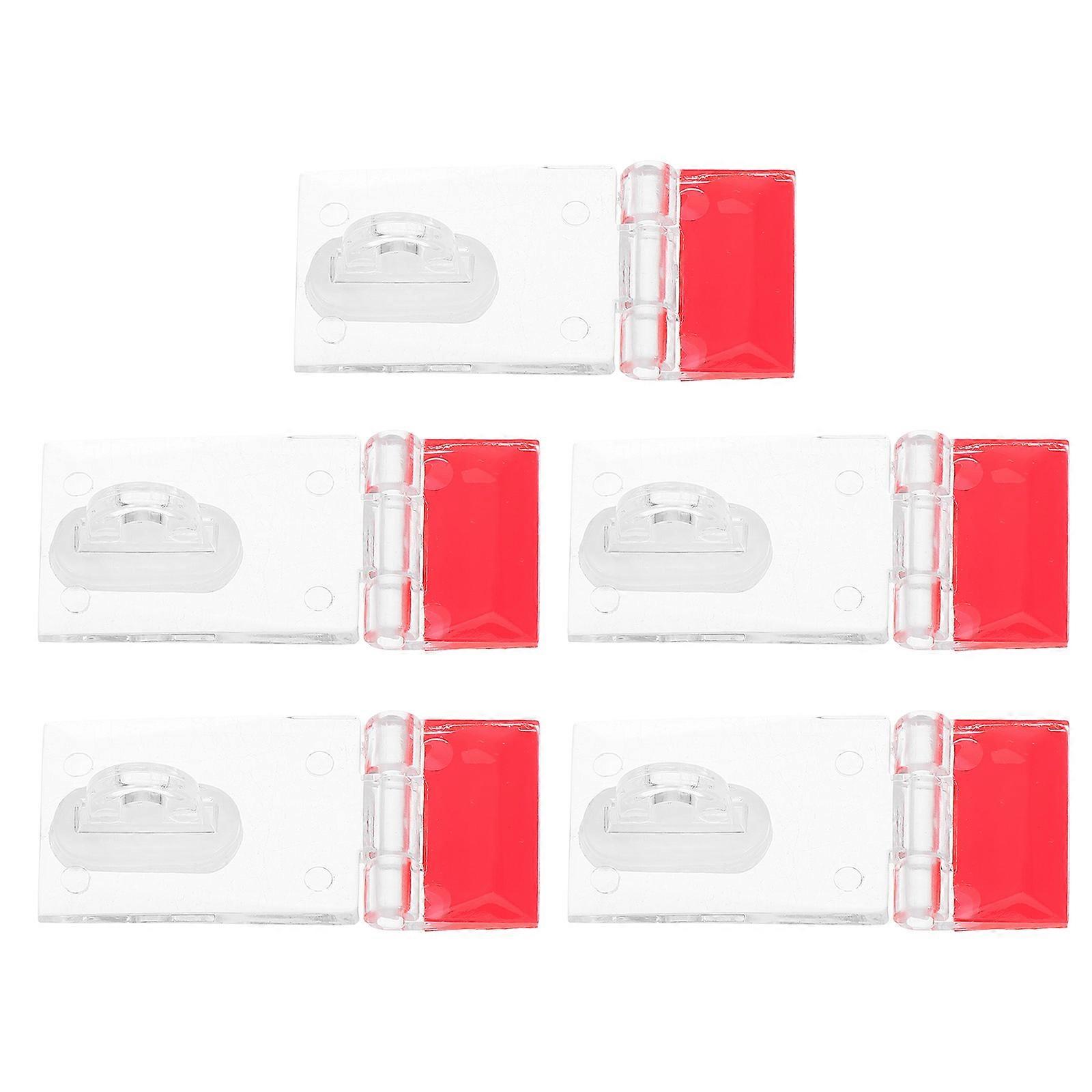 Transparent Acrylic Heavy Duty Hasp Lock Set with Robust Latch for Secure Doors, Gates, and Cabinets – Versatile