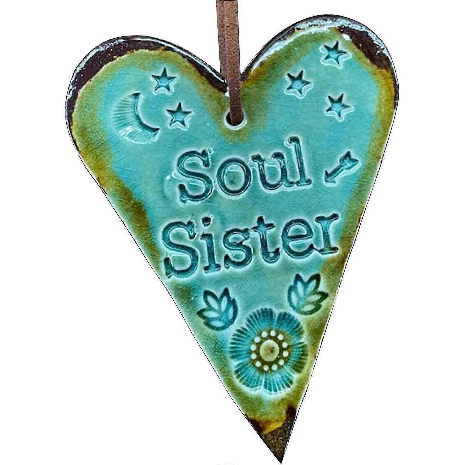魂の姉妹の飾り、女性の友人のための友情の贈り物、女性の親友のための魂の姉妹の贈り物