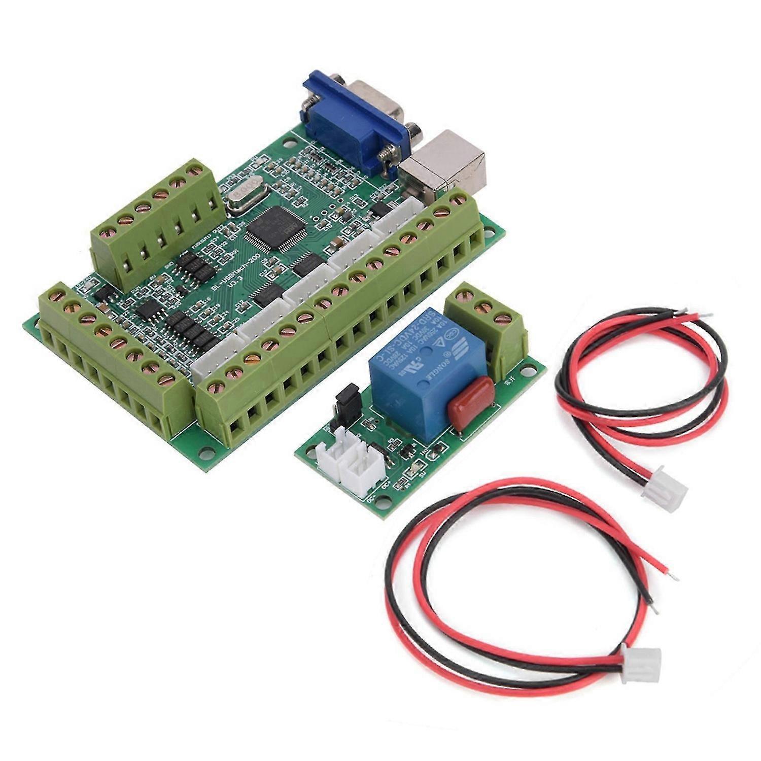 Motion Control Card Green CNC Machine MACH3 Board with Relay 200KHZ Pulse Output