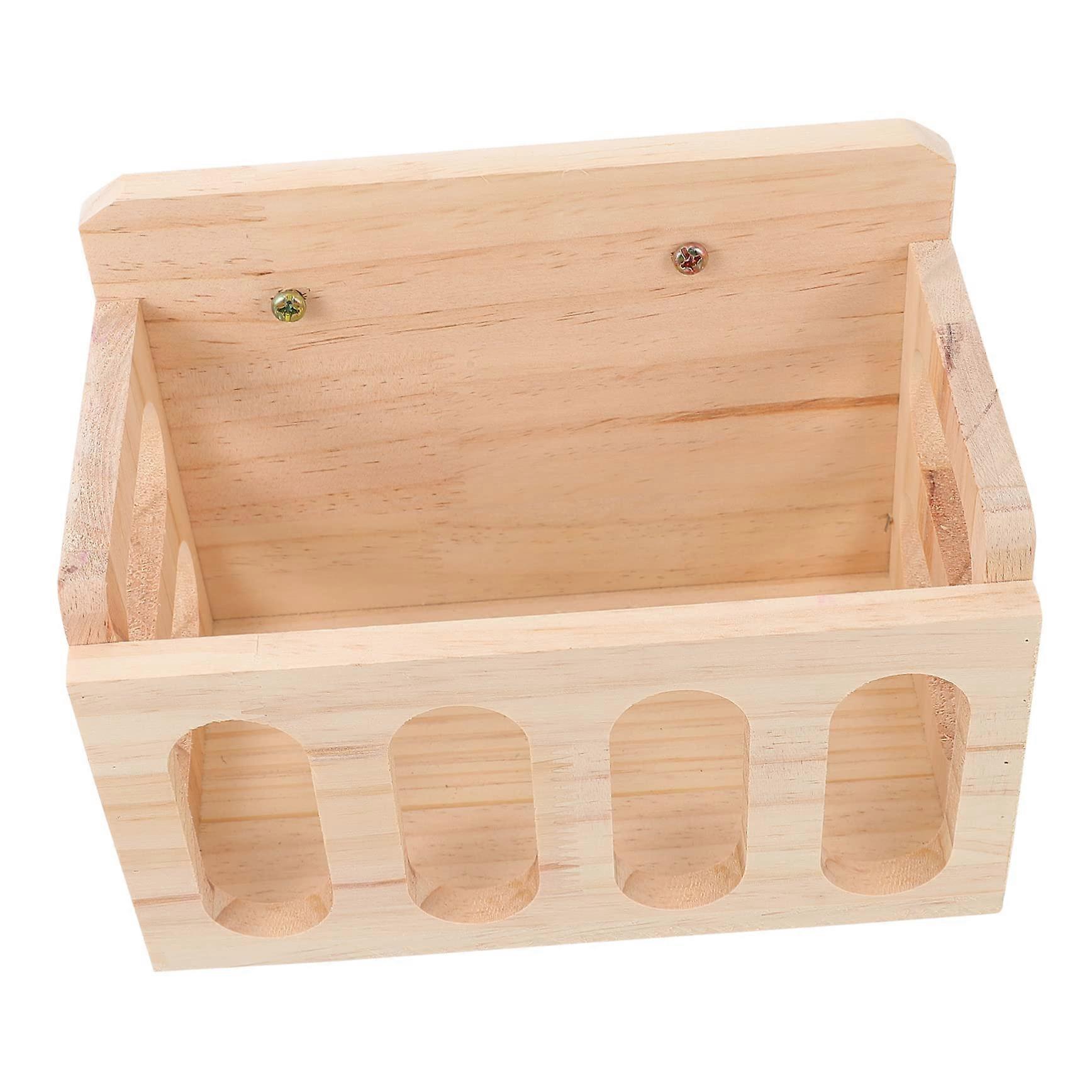 Wooden Hay Feeder for Guinea Pigs and Small Animals, Practical Feeder for Hay and Alfalfa to Install, Clean, SpaceSaving and