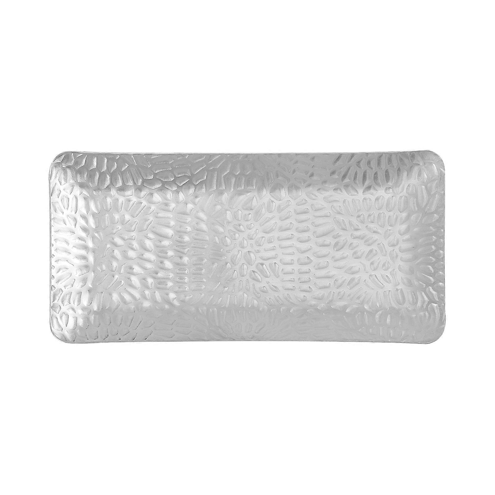 Vanity Organizers And Storage Stainless Steel Towel Tray Home Use Rectangular Shape Simple Design 1Pack