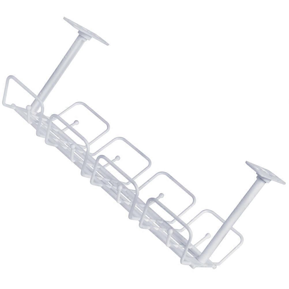 Wire Storage Baskets Desk Wire Organizer Cable Management Kitchen Accessory 30x17x13cm Compact Design Material 1Set