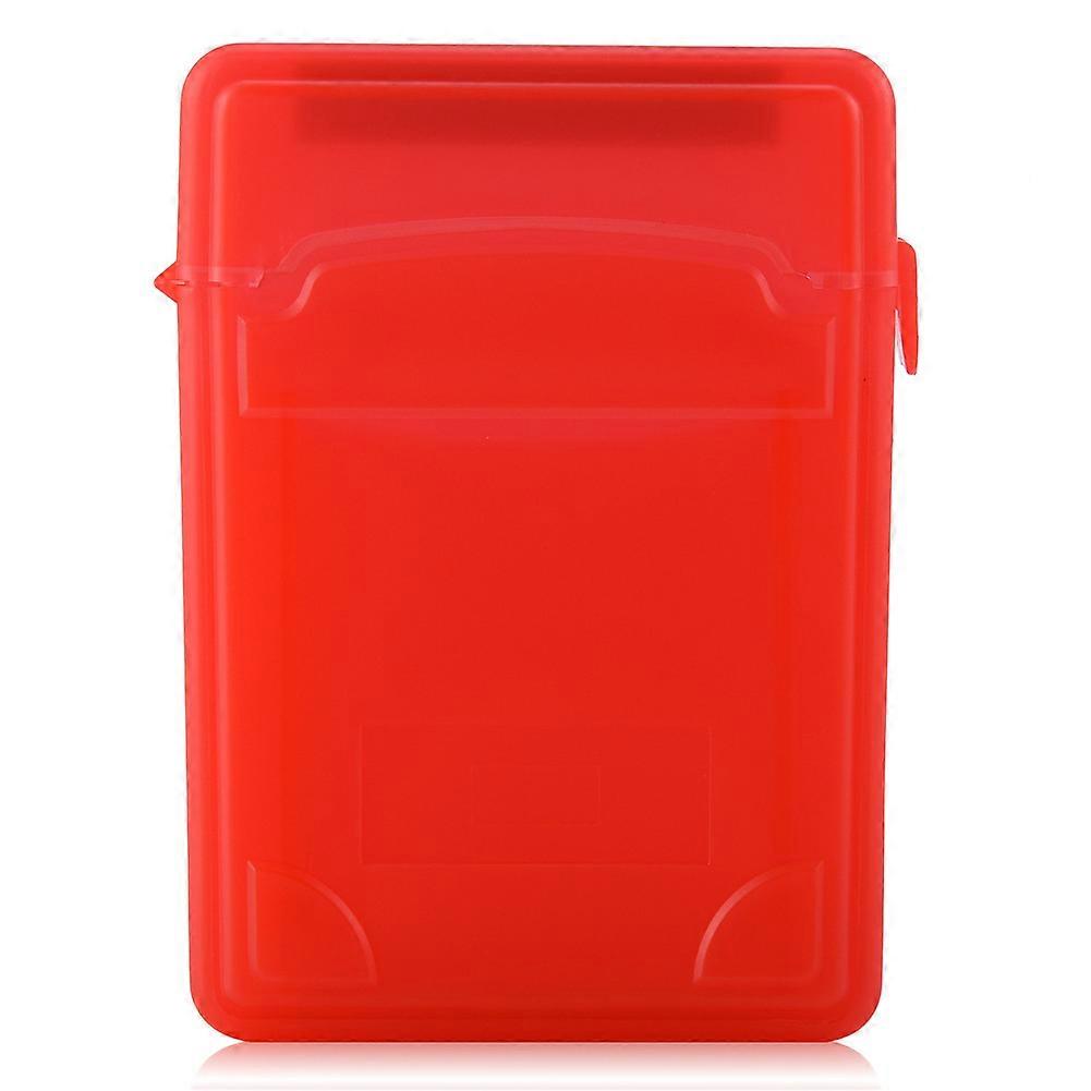2.5 Inch HDD / SSD Protective Shockproof Case Storage Box Anti Static Label Enclosure Red