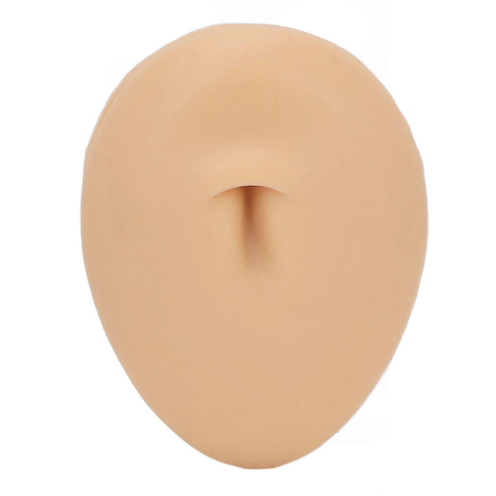 Silicone Navel Model Acupuncture Display Soft Human Belly Button Model for Piercing PracticeYMMR)