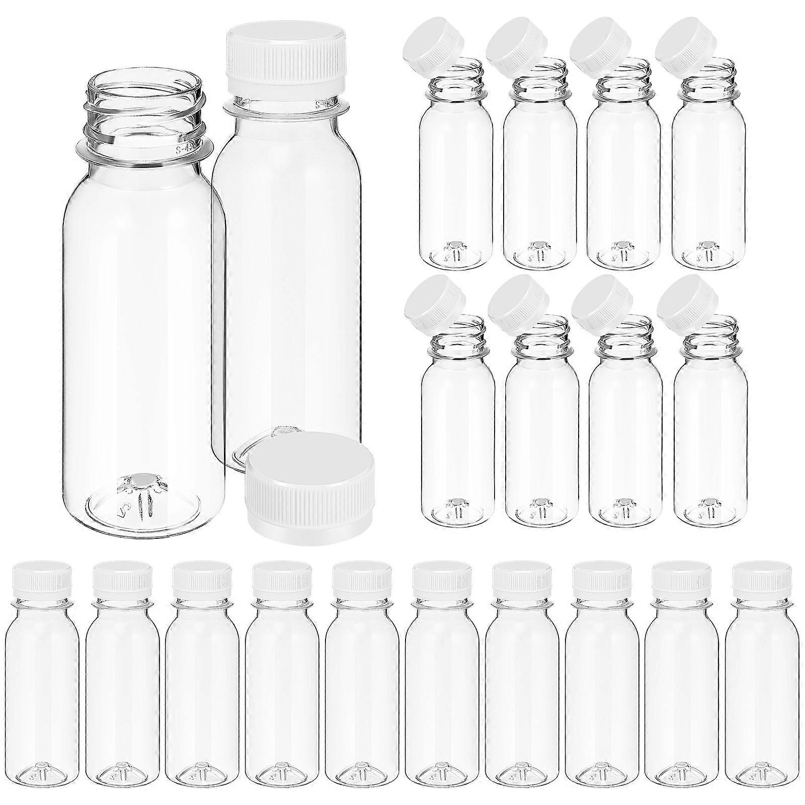 Reusable Juice Bottles Drink Containers Leak-Proof 4X4X12CM 20Pcs